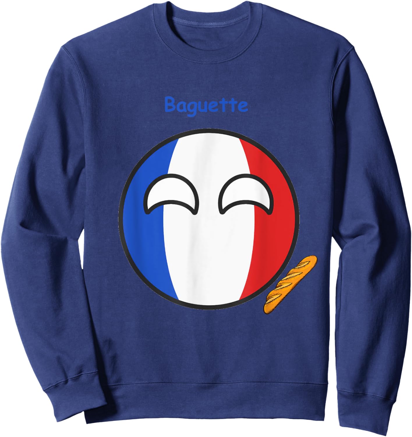 Countryballs France funny Sweatshirt - Sweatshirt | Navy