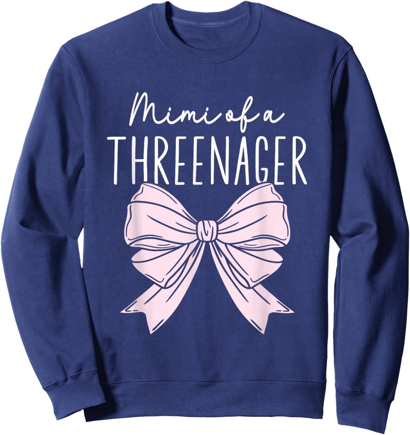 Auntie Of A Threenager Girl Birthday 3 Years Sweatshirt - Sweatshirt | Navy