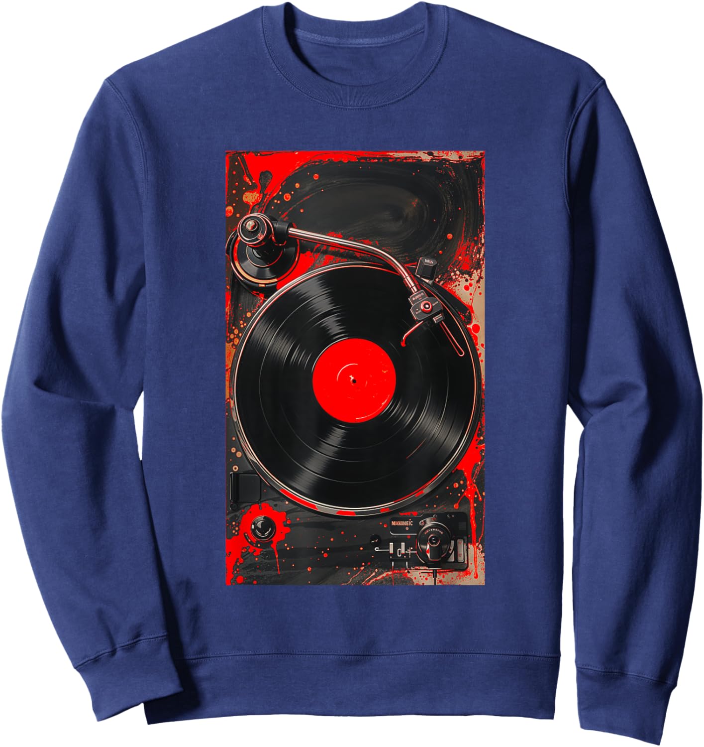Red For The Record Red Graphic Sweatshirt - Sweatshirt | Navy