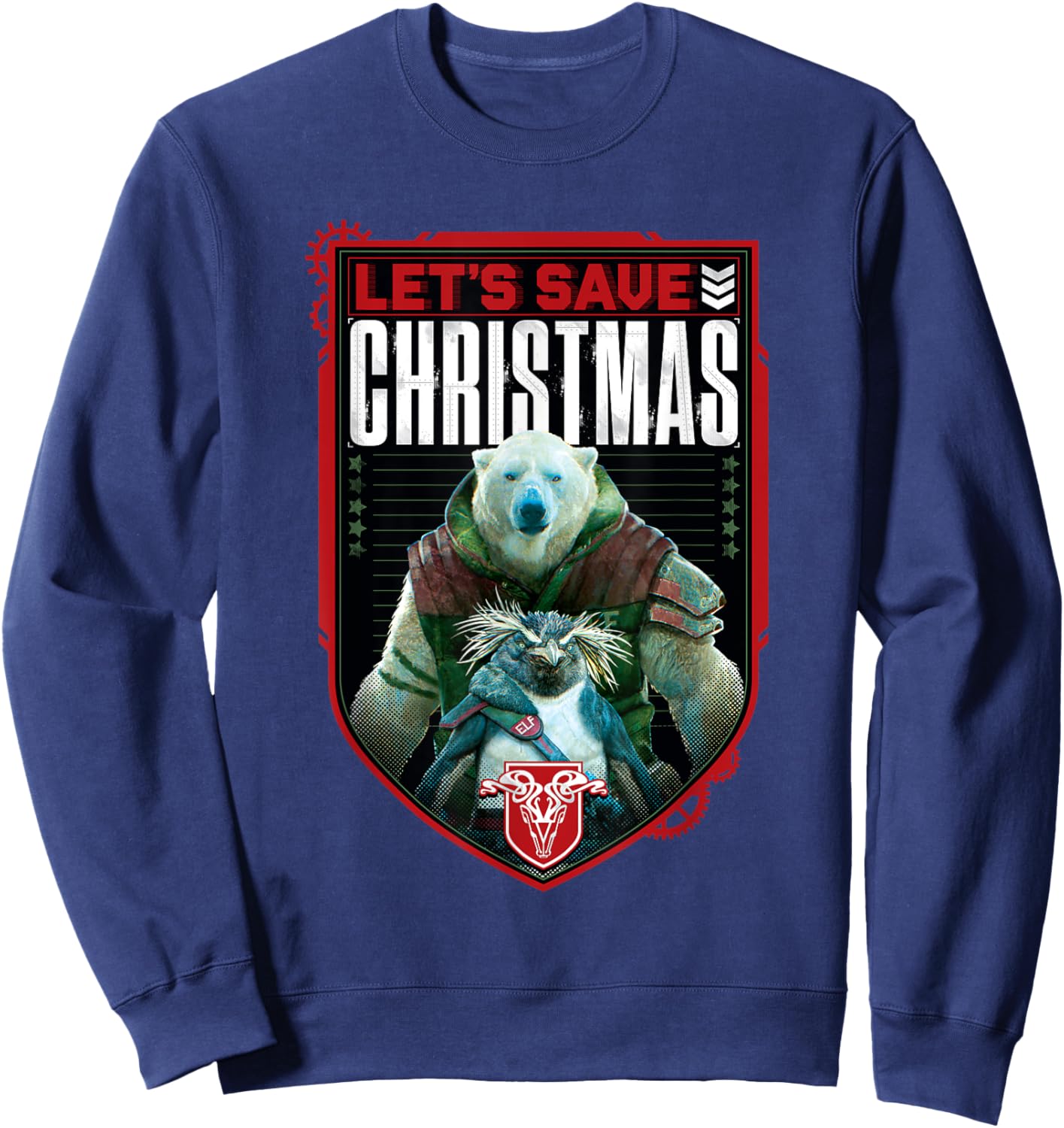 Red One - Let's Save Christmas Sweatshirt - Sweatshirt | Navy