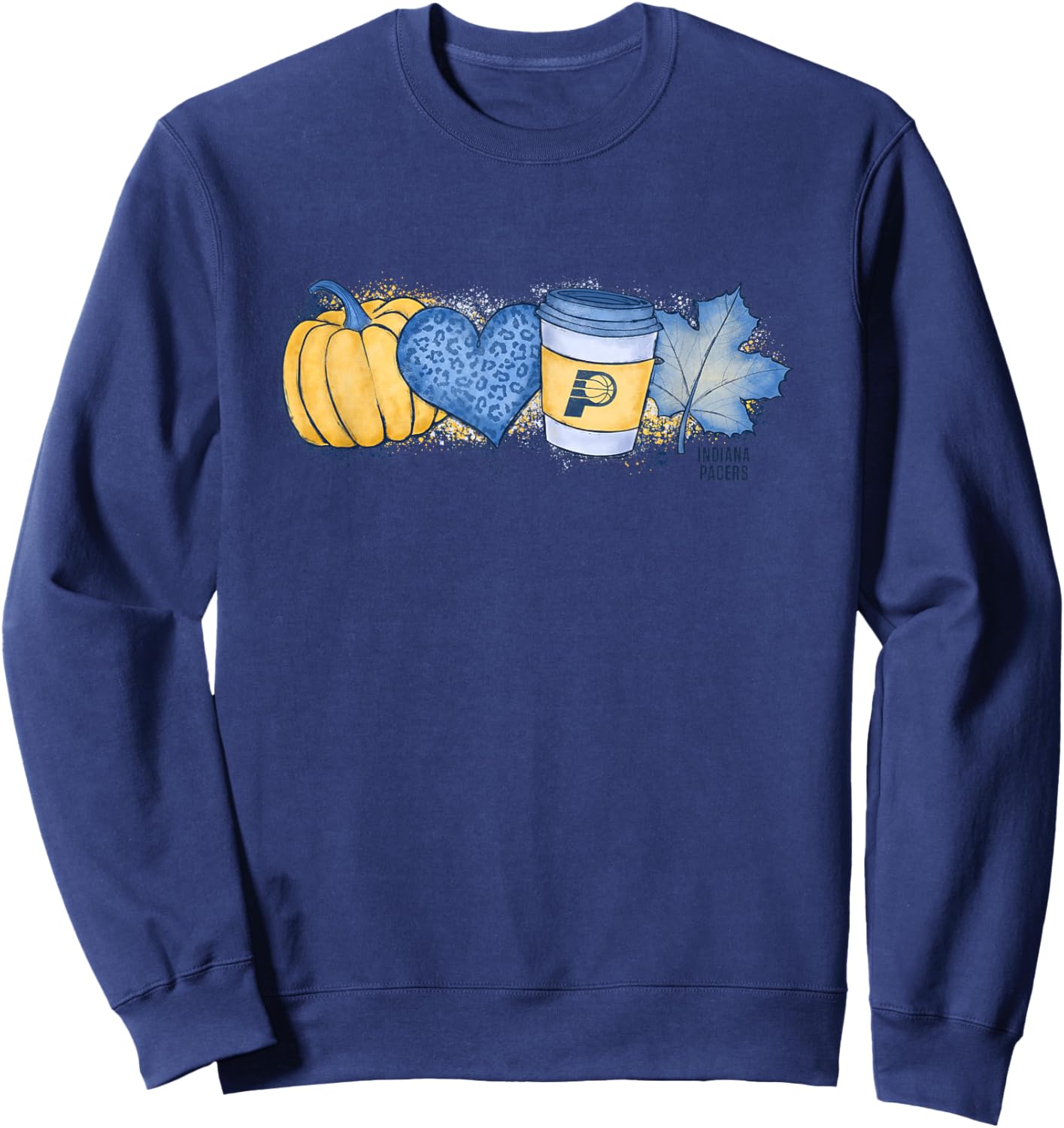 NBA Indiana Pacers Cozy Fall Painted Banner Sweatshirt - Sweatshirt | Navy
