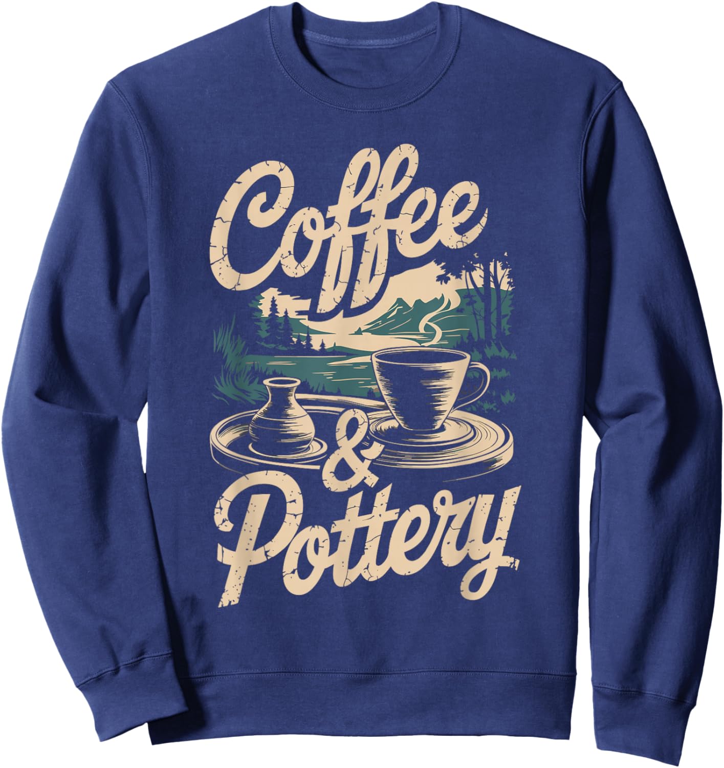 Coffee And Pottery Sweatshirt - Sweatshirt | Navy