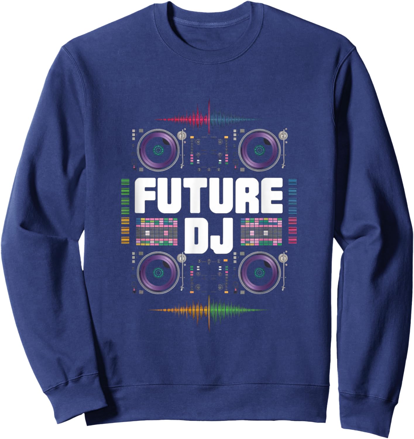 Future DJ Musician Toddler Graduation Kids School Women Men Sweatshirt - Sweatshirt | Navy