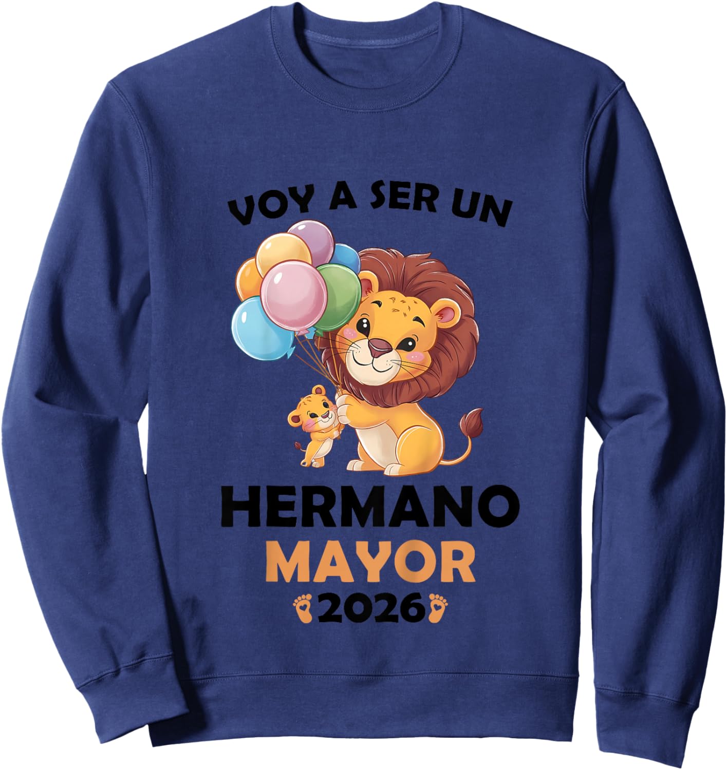 Kids Voy A Ser Hermano Mayor 2026 Big Brother 2026 in Spanish Sweatshirt - Sweatshirt | Navy