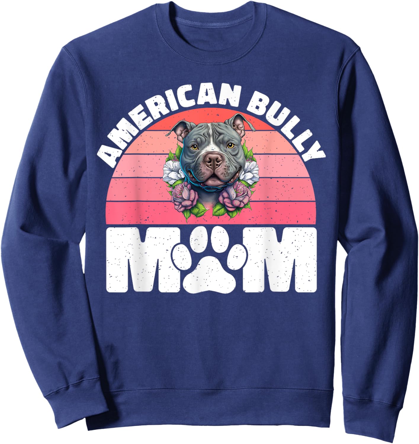 American Bully Mom American Bully Sweatshirt - Sweatshirt | Navy