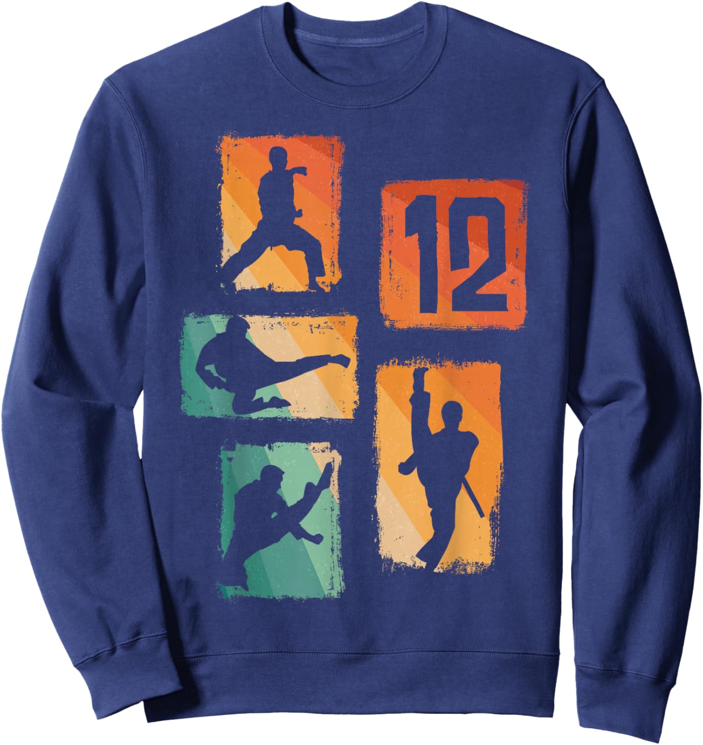 12th Birthday Karate Taekwondo 12 Years Old Boy Martial Arts Sweatshirt - Sweatshirt | Navy