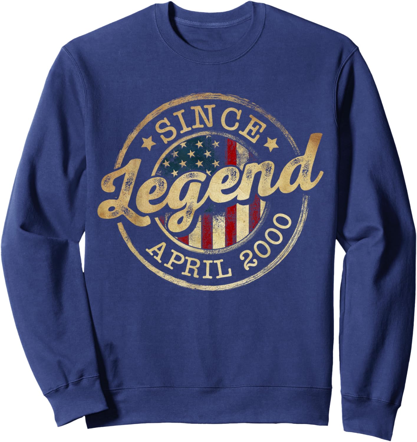 Legend Since April 2000 Vintage 26th Birthday Classic Sweatshirt - Sweatshirt | Navy