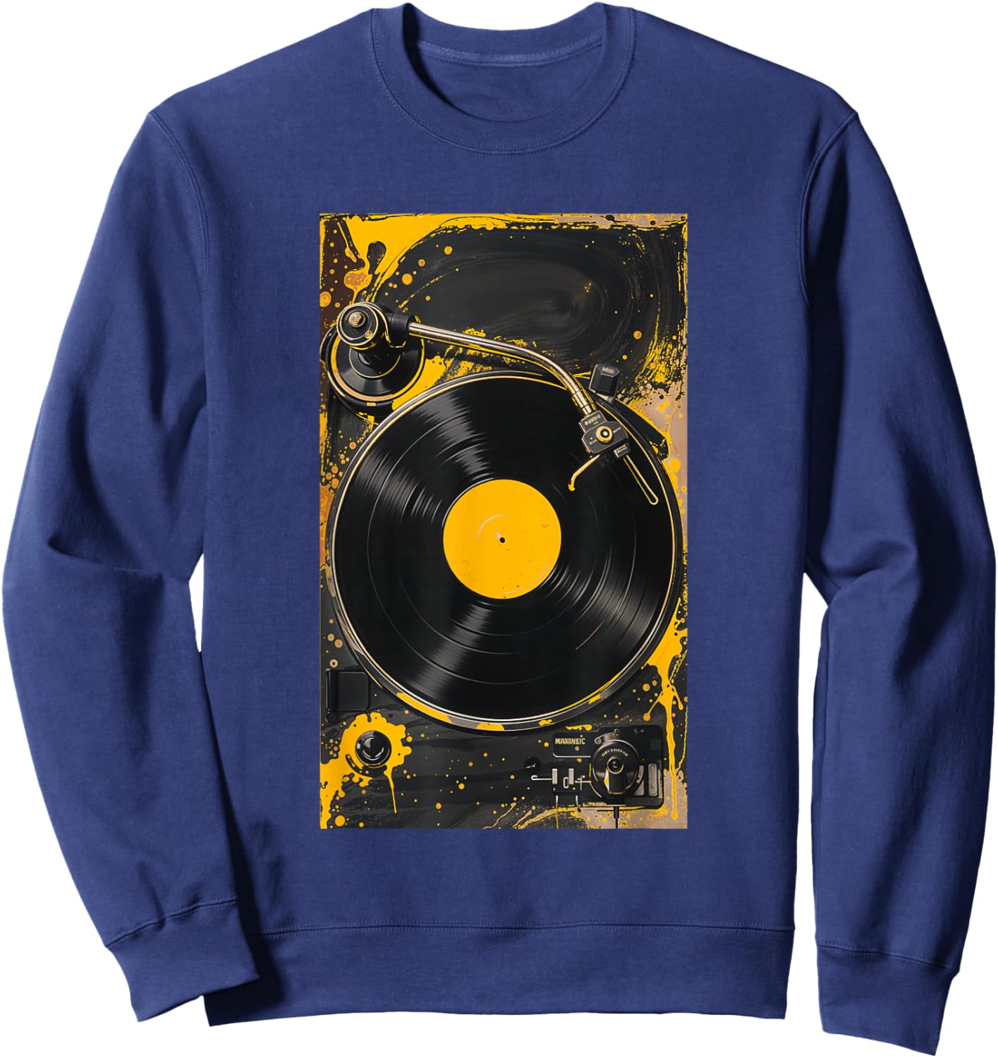 University Varsity-Gold For The Record Varsity-Gold Sweatshirt - Sweatshirt | Navy