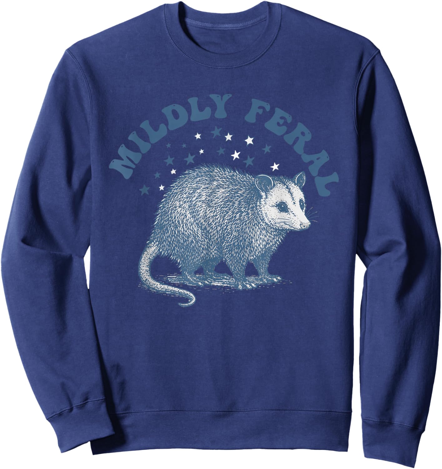 Trash Panda Feral Girl Women Sweatshirt - Sweatshirt | Navy