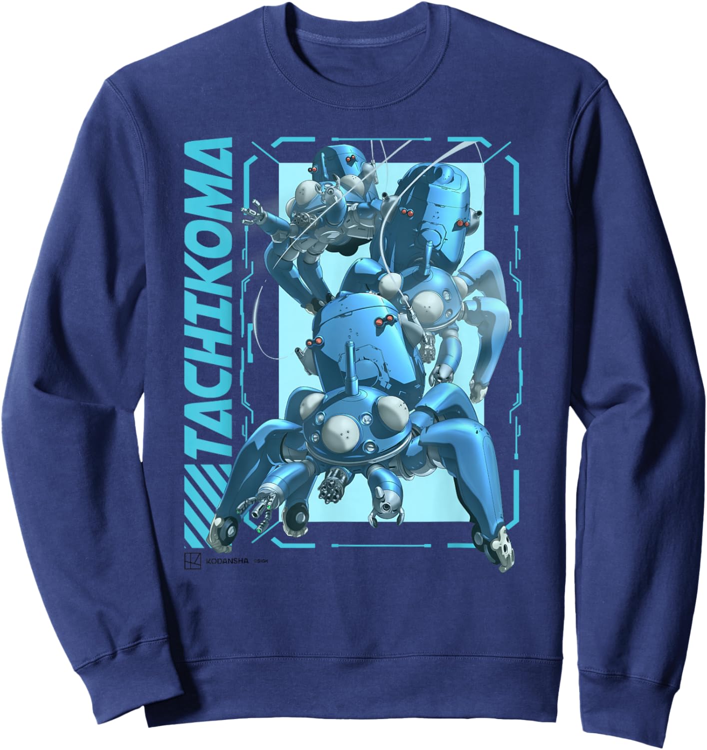 Ghost in the Shell Stand Alone Complex Tachikoma Poster Sweatshirt - Sweatshirt | Navy