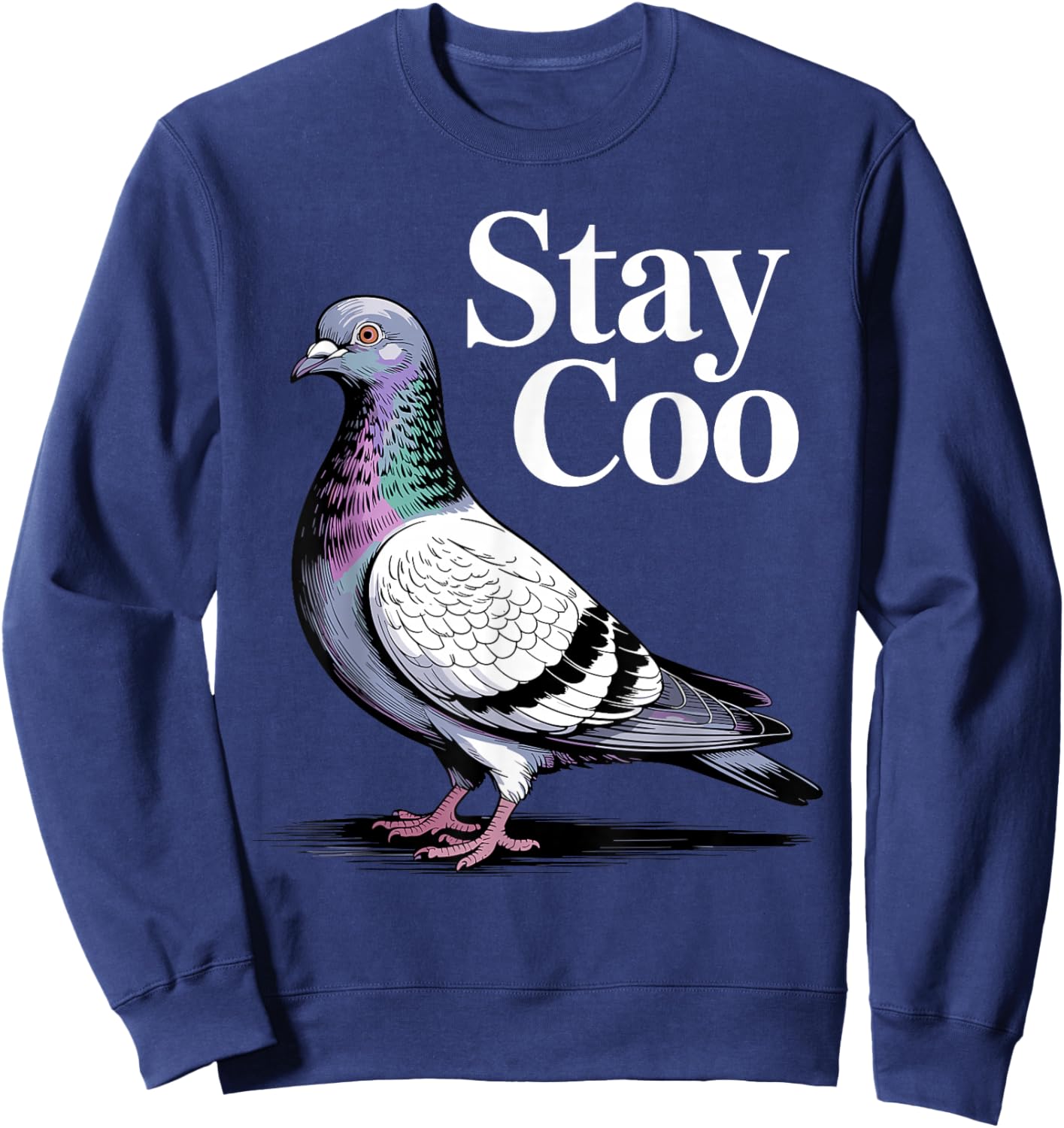 Cool Pigeon Design Women Racing Homing Pigeon Lover Sweatshirt - Sweatshirt | Navy