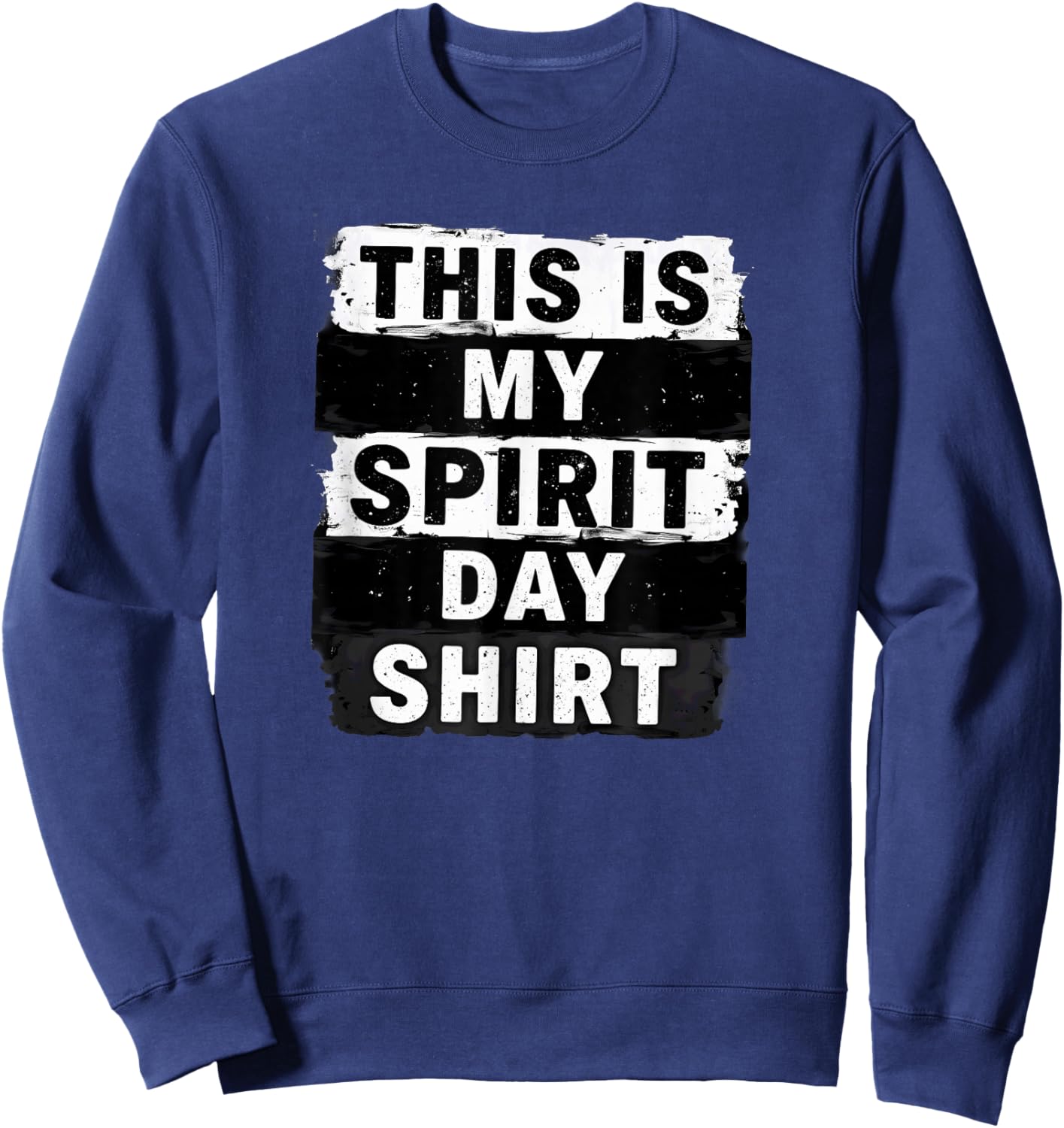 Retro Employee Coworker This is My Spirit Day Sweatshirt - Sweatshirt | Navy