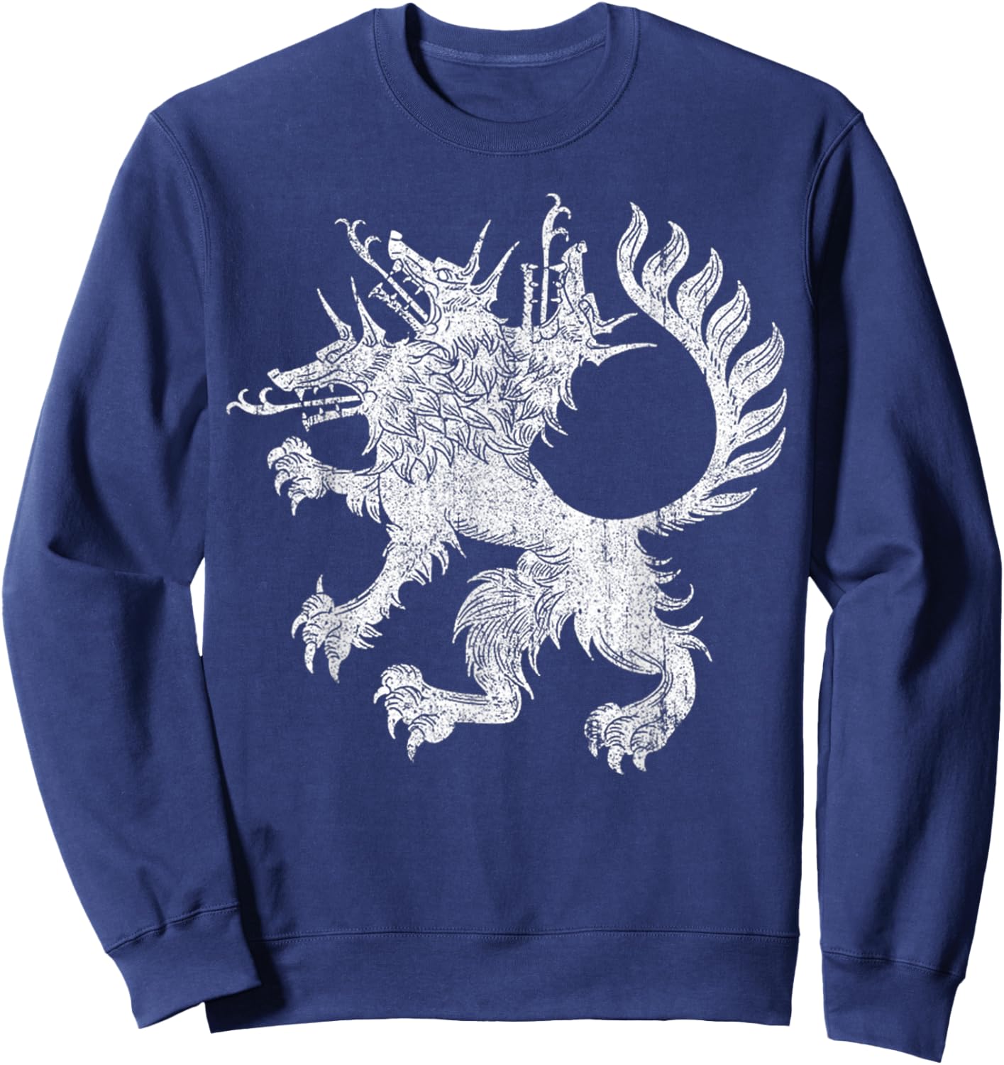 Adults, Black, Small, Short Sleeve, , Vintage Sweatshirt - Sweatshirt | Navy