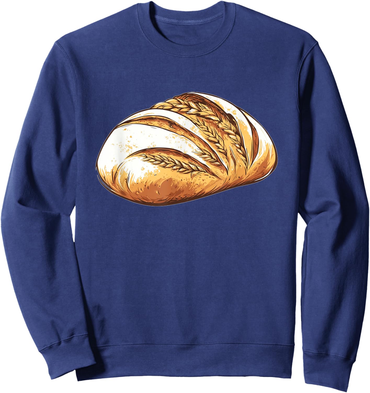 Loaf of Bread Men Women Joke Humor Sweatshirt - Sweatshirt | Navy
