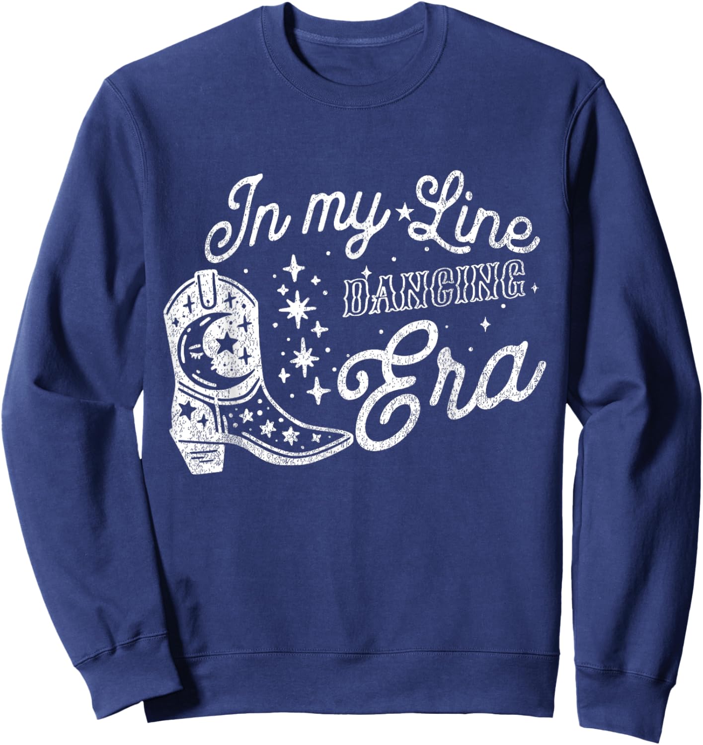In my Line Dancing Era Cowgirl Line Dancing Teacher Western Sweatshirt - Sweatshirt | Navy