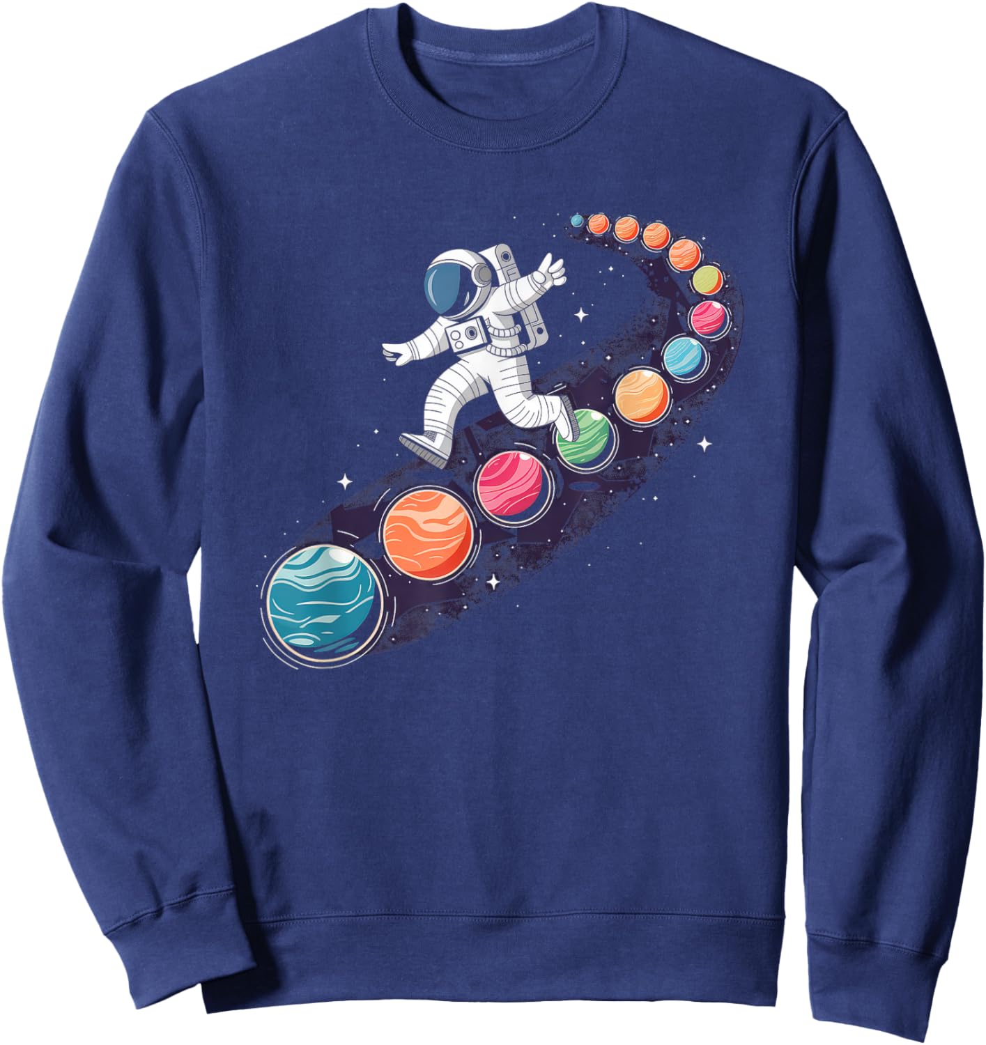 Astronaut Gift Children's Costume Planets Universe Astro Sweatshirt - Sweatshirt | Navy