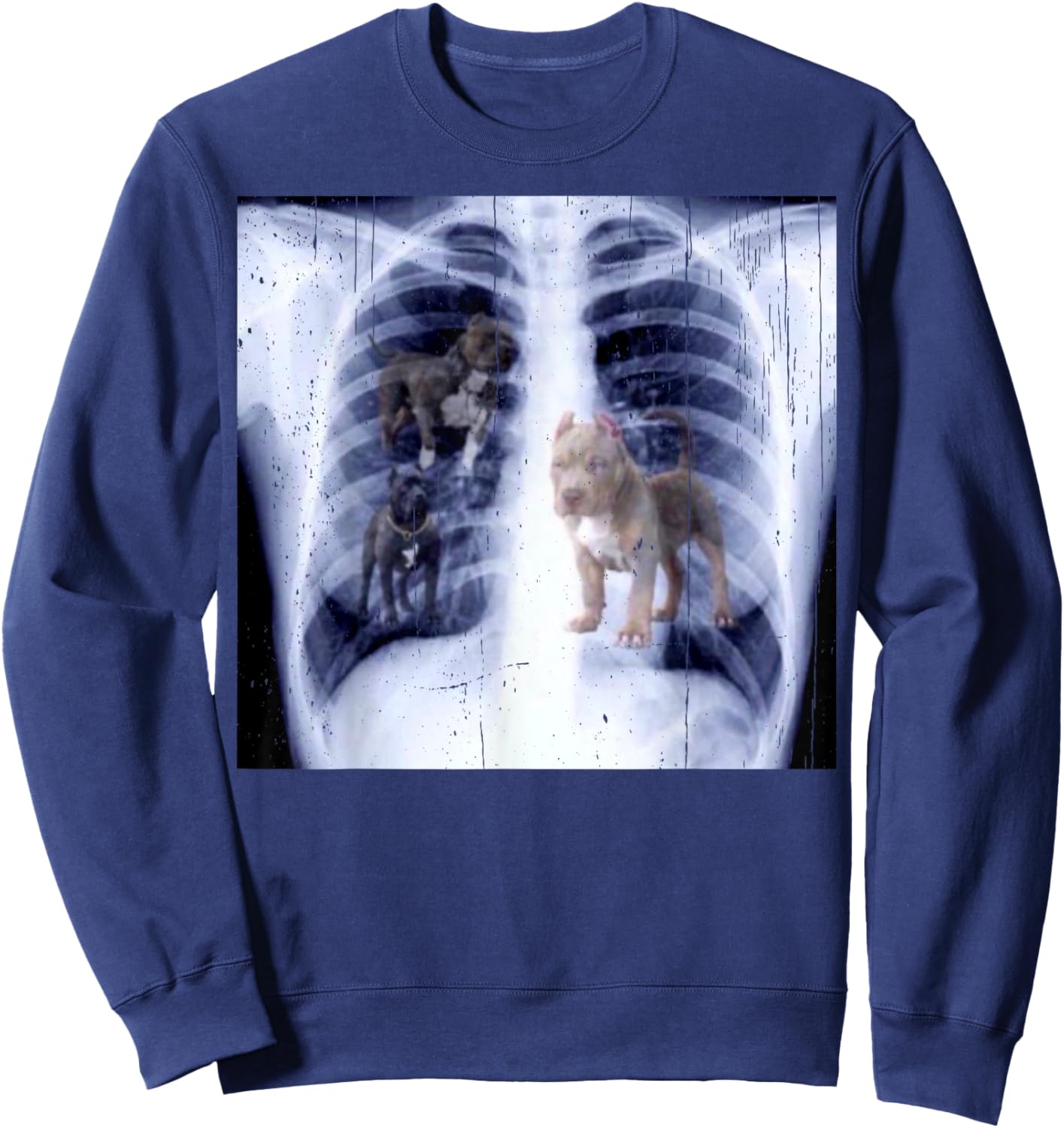 Vintage I Got That Dog In Me Xray Meme Classic Dog Sweatshirt - Sweatshirt | Navy