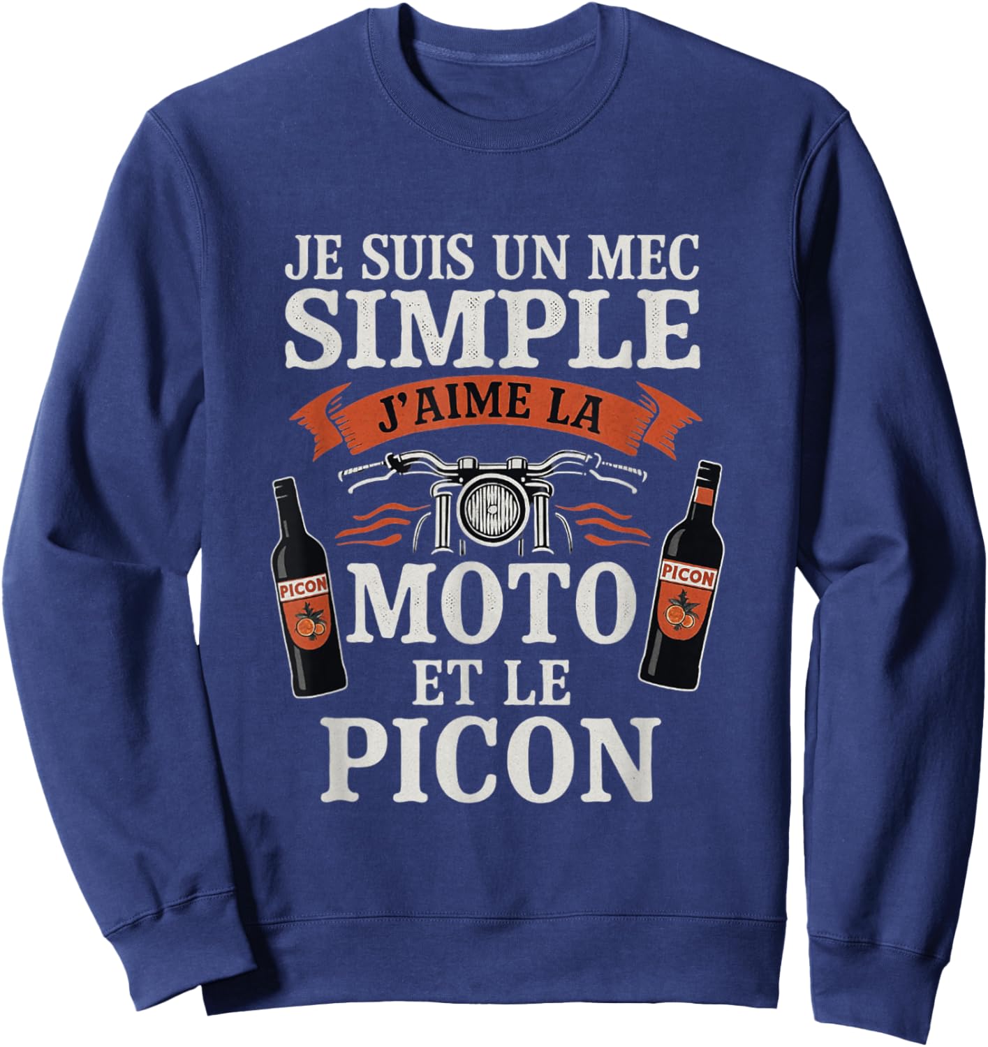 Gift Motorcycle Picon Drink Alcohol for Biker Sweatshirt - Sweatshirt | Navy