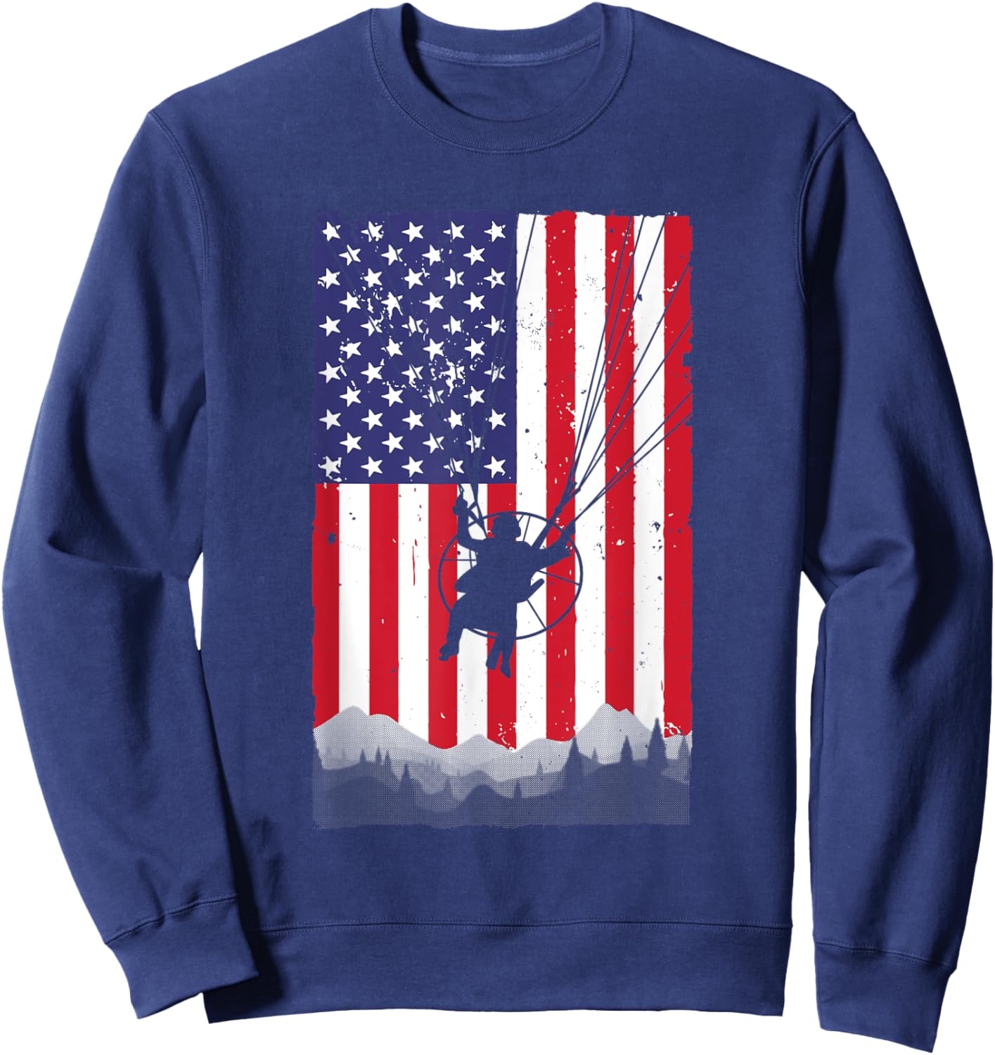 Cool Paramotor Art Women Paragliding Lover Paramotor Sweatshirt - Sweatshirt | Navy