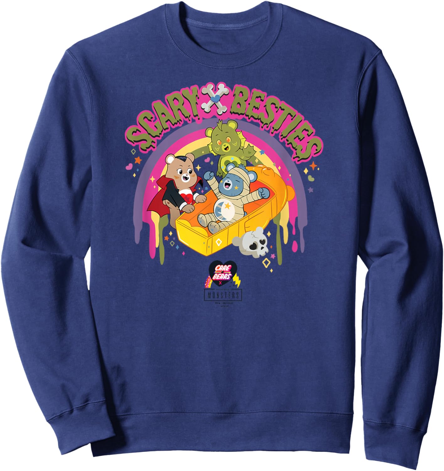 Care Bears x Universal Monsters Scary Besties Sweatshirt - Sweatshirt | Navy