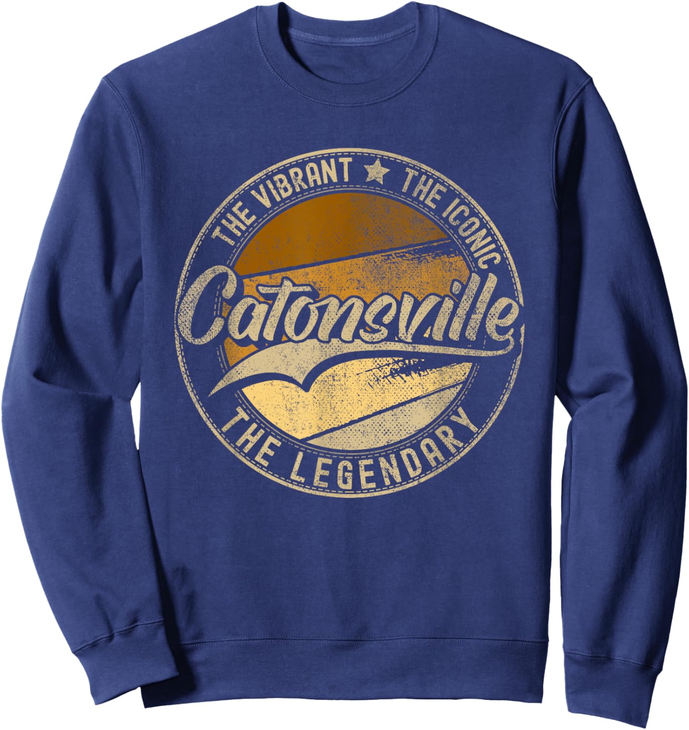 Catonsville MD | Maryland | Vintage Distressed Sweatshirt - Sweatshirt | Navy