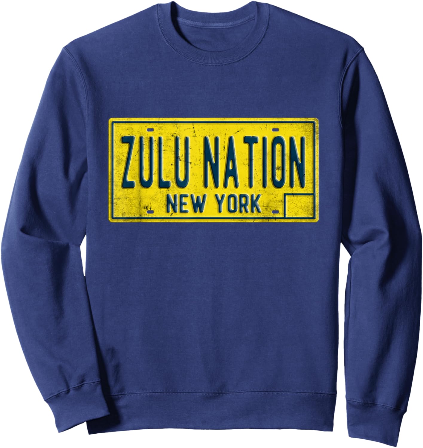Old School Zulu Nation Hip Hop Rap Music New York NYC Sweatshirt - Sweatshirt | Navy