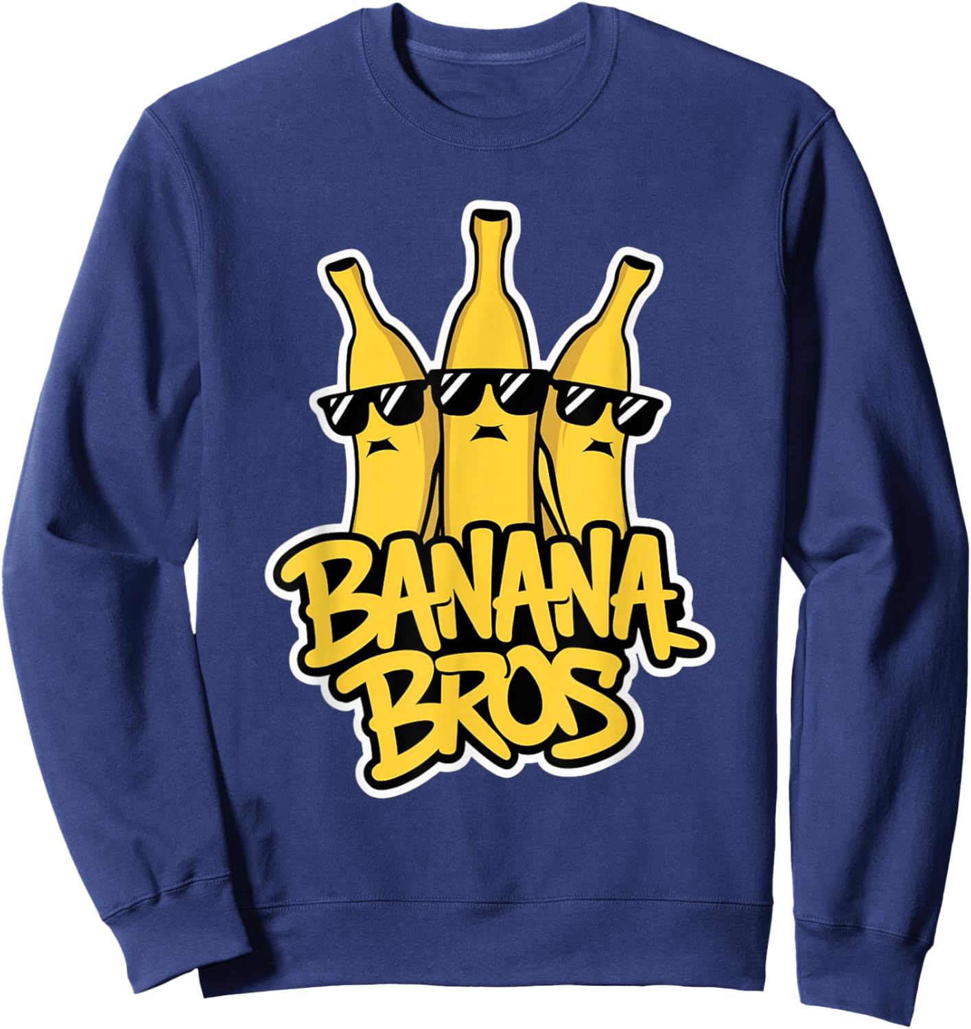 Banana Bros Cool Bananas Halloween Costume Funny Sweatshirt - Sweatshirt | Navy