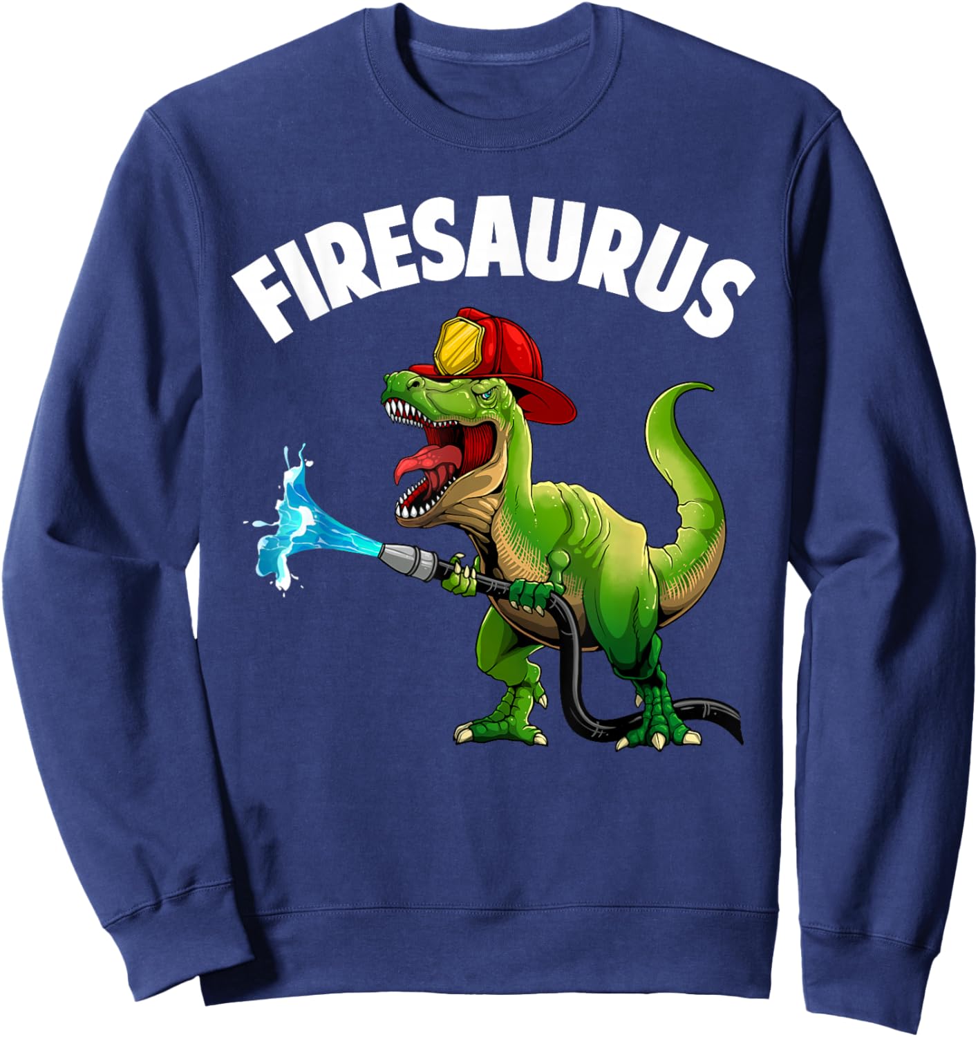 Future Firefighter Art for Boys Kids Fire Department Fireman Sweatshirt - Sweatshirt | Navy