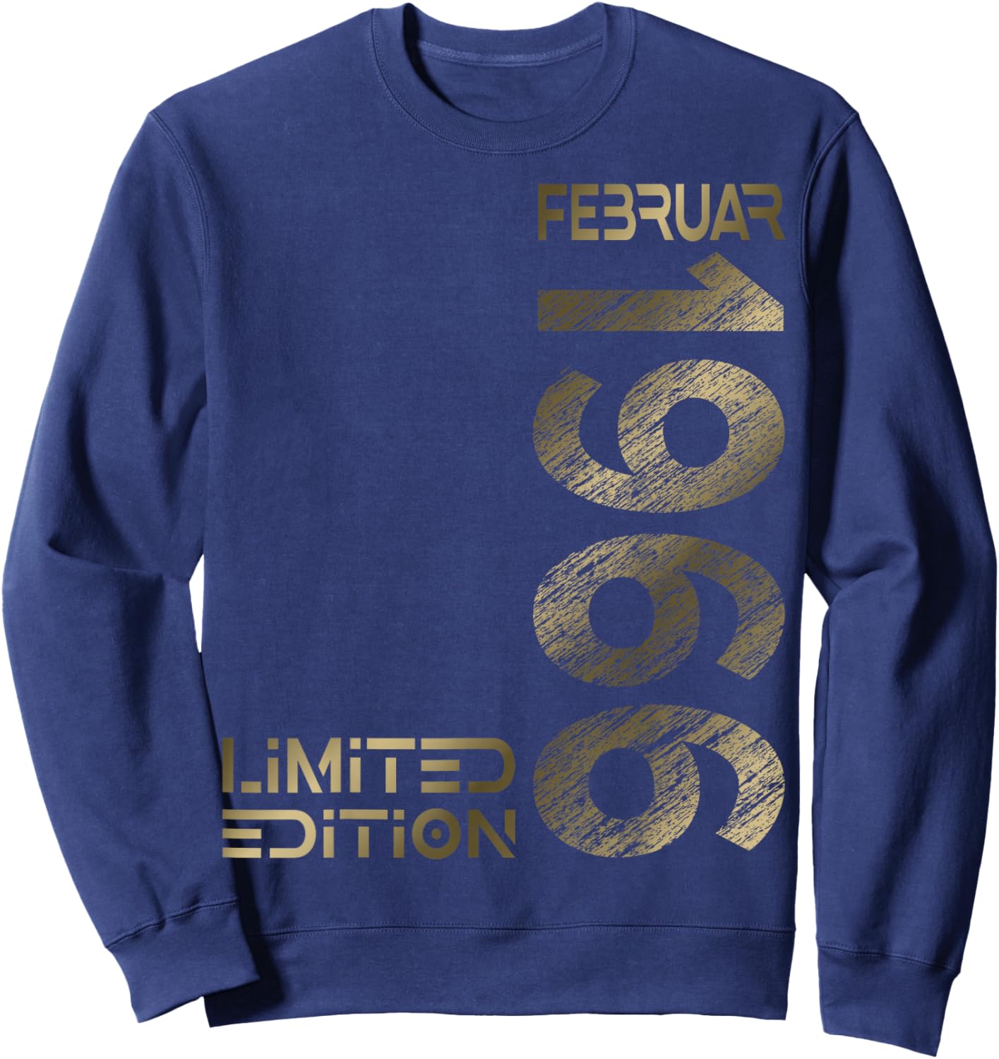 February 1966 Man Woman 60th Birthday Limited Edition Sweatshirt - Sweatshirt | Navy