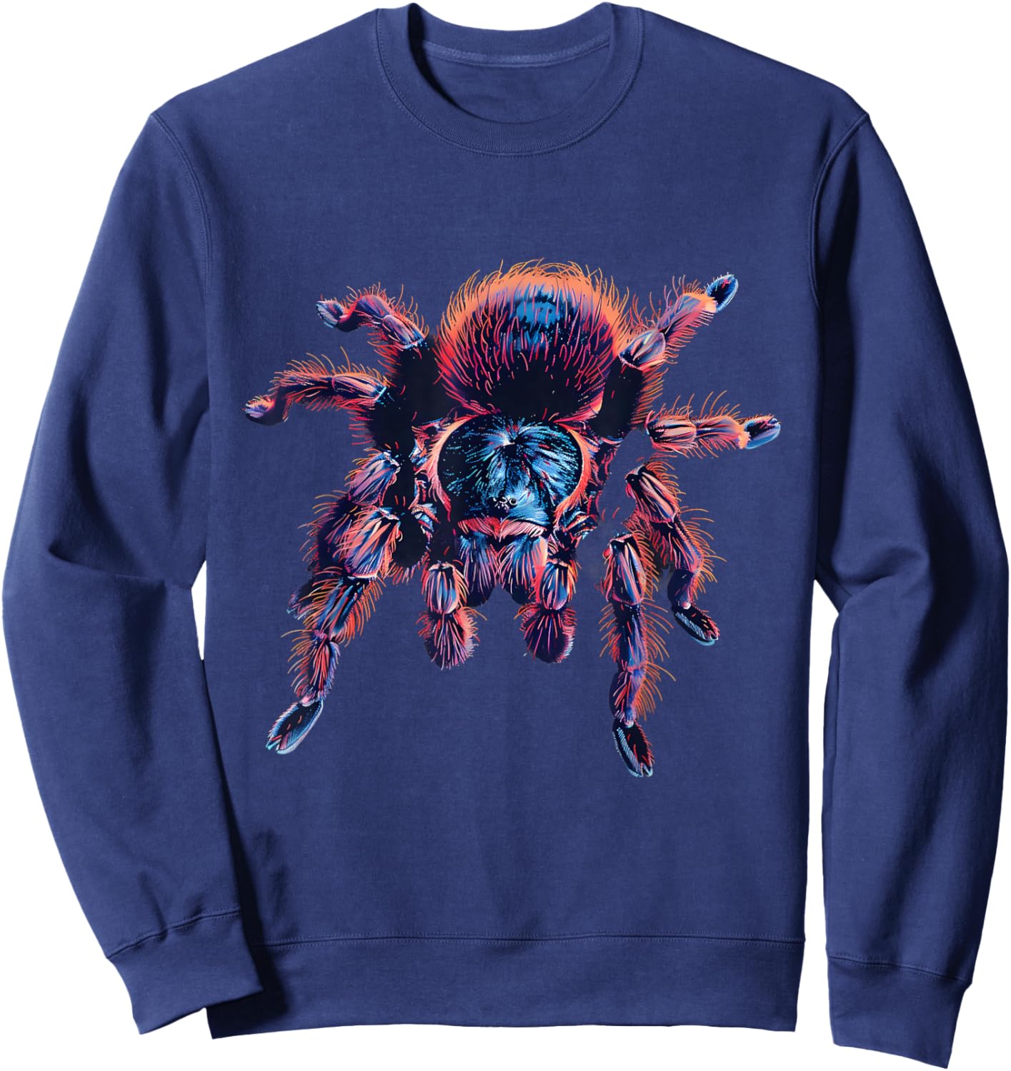 Tarantula Artwork Wildlife Nature Motif Tarantula Lover Sweatshirt - Sweatshirt | Navy