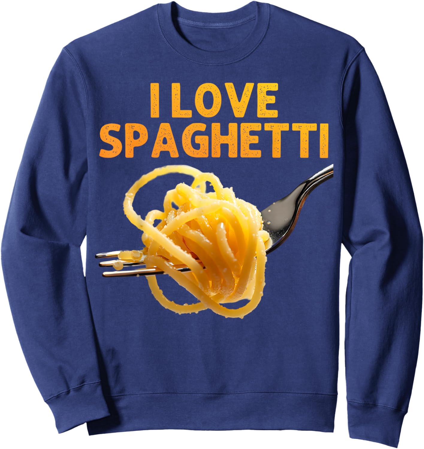 Spaghetti Art Women Meatballs Pasta Lover Spaghetti Sweatshirt - Sweatshirt | Navy