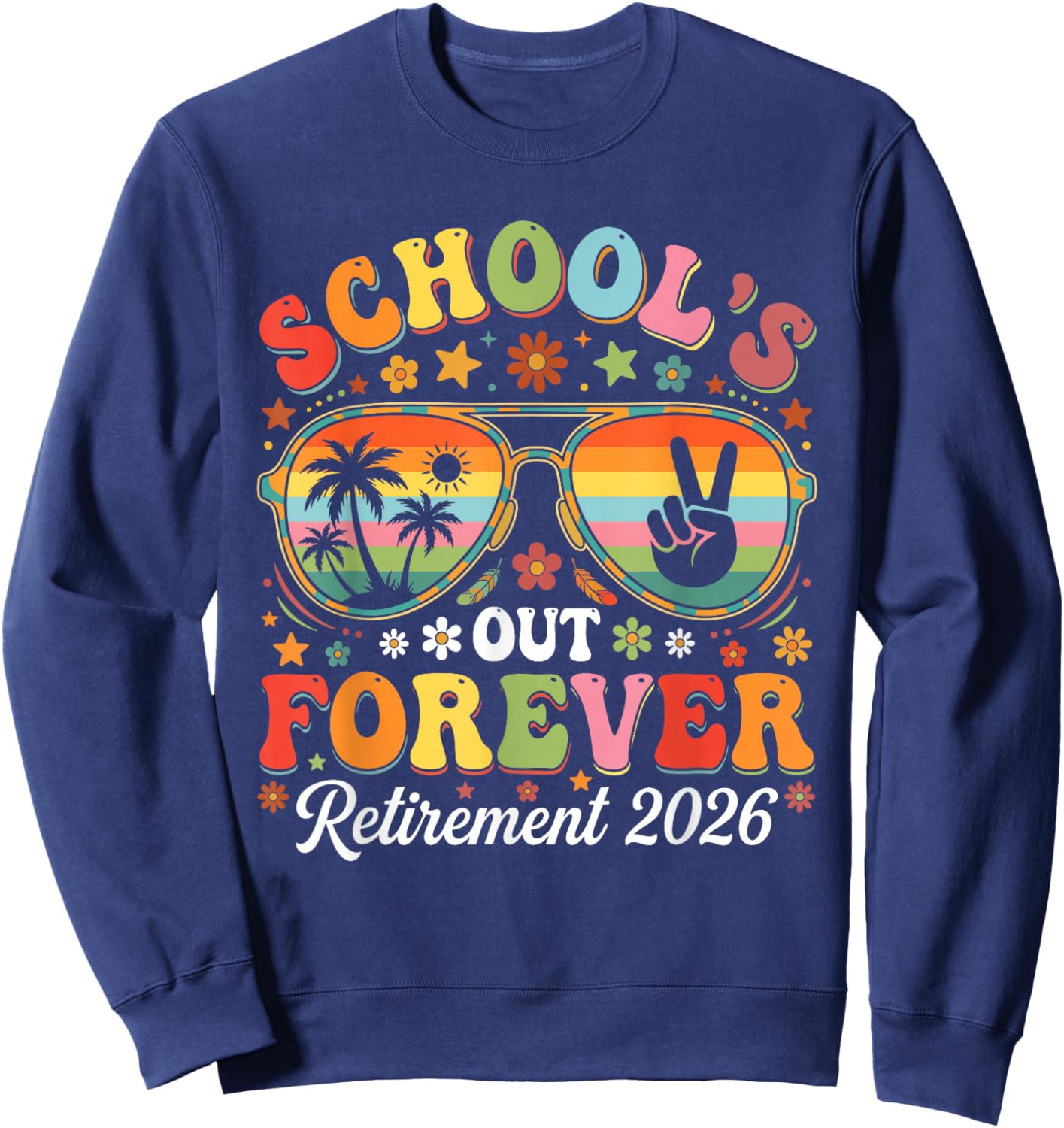 Teacher Summer Sweatshirt - Sweatshirt | Navy