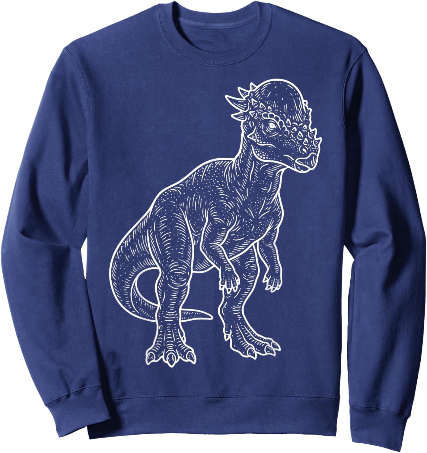 Pachycéphalosaure Illustration Sweatshirt - Sweatshirt | Navy
