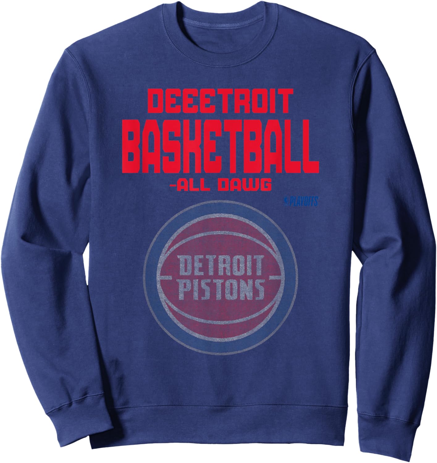 NBA 2026 Playoffs Mantra Pistons Bilboard Sweatshirt - Sweatshirt | Navy