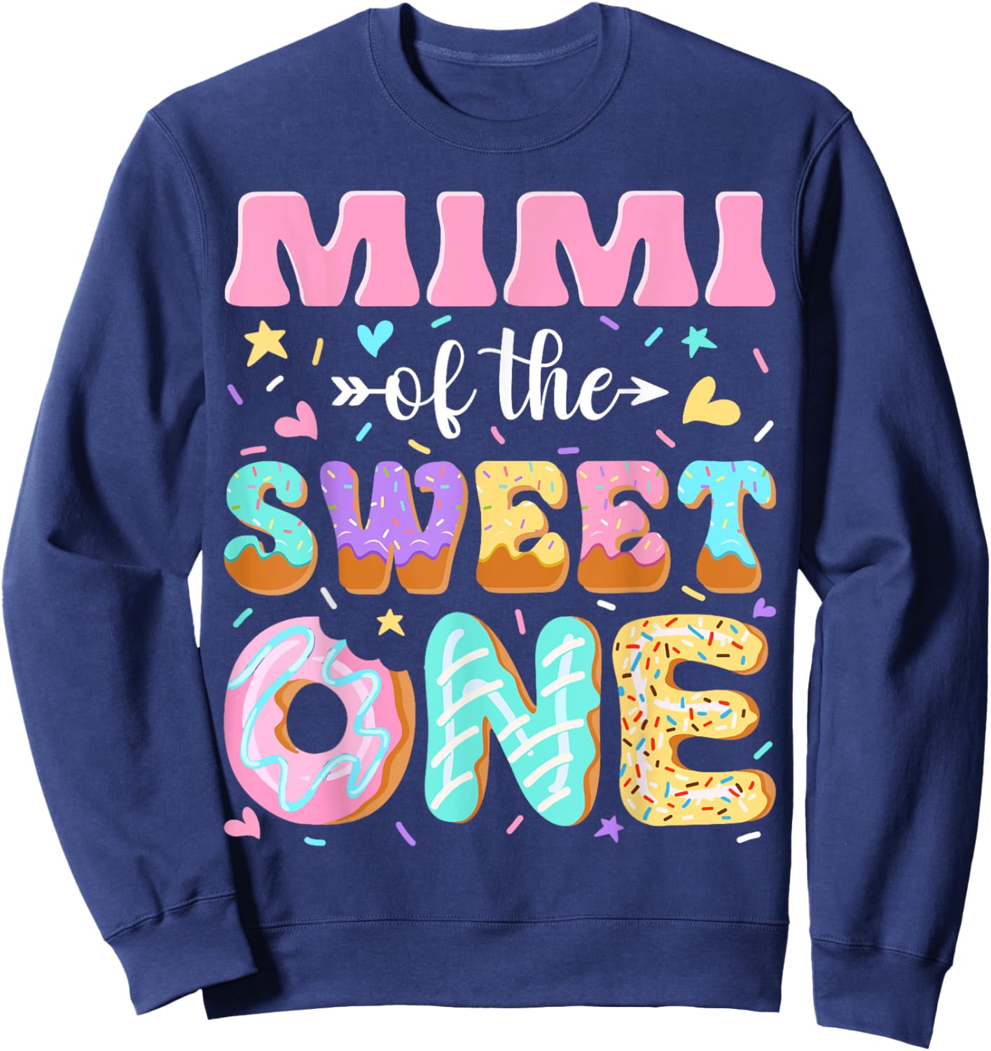 Mimi of The Sweet One First Birthday Matching Family Sweatshirt - Sweatshirt | Navy