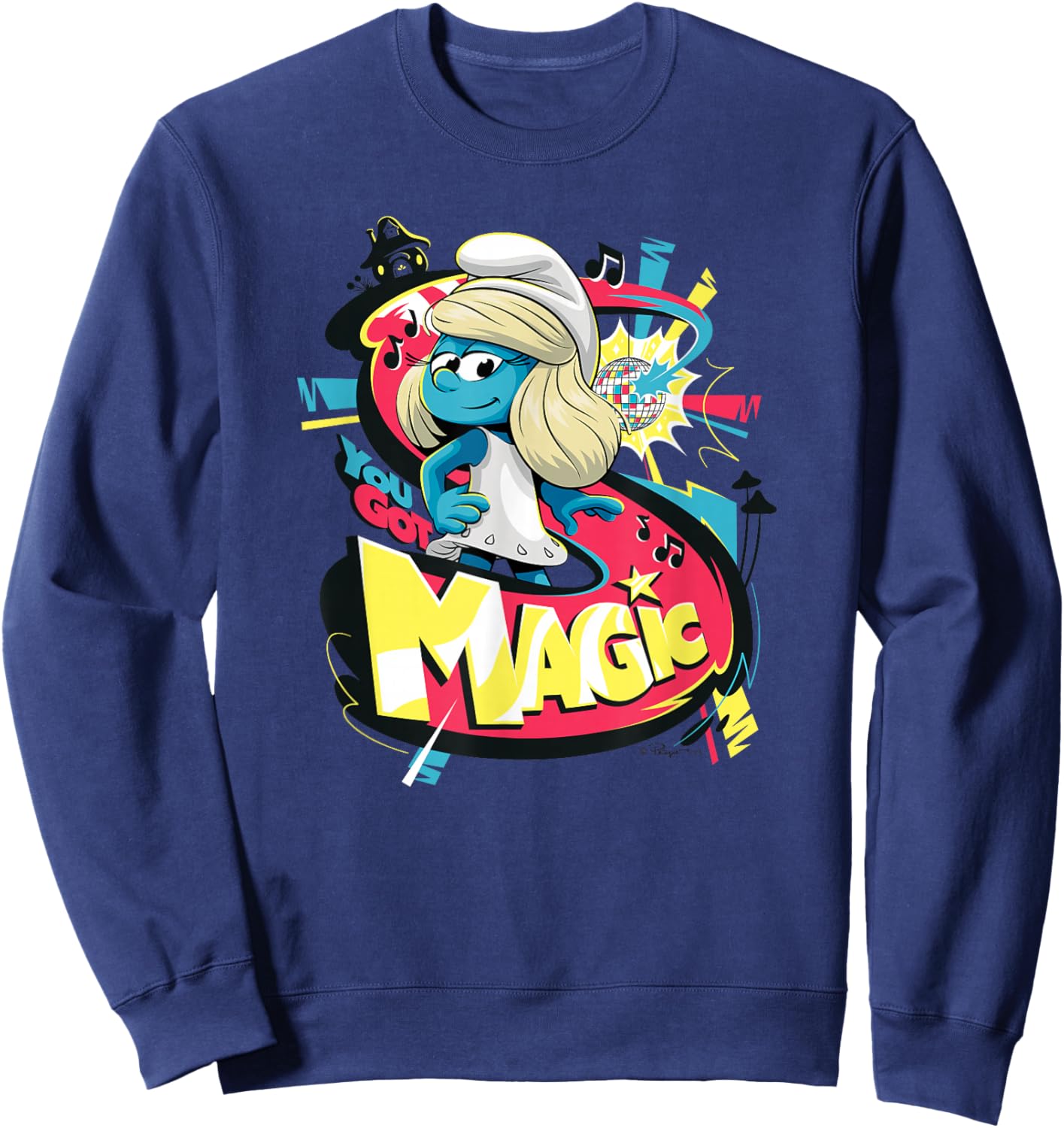 The Smurfs Movie Smurfette You Got Magic Sweatshirt - Sweatshirt | Navy