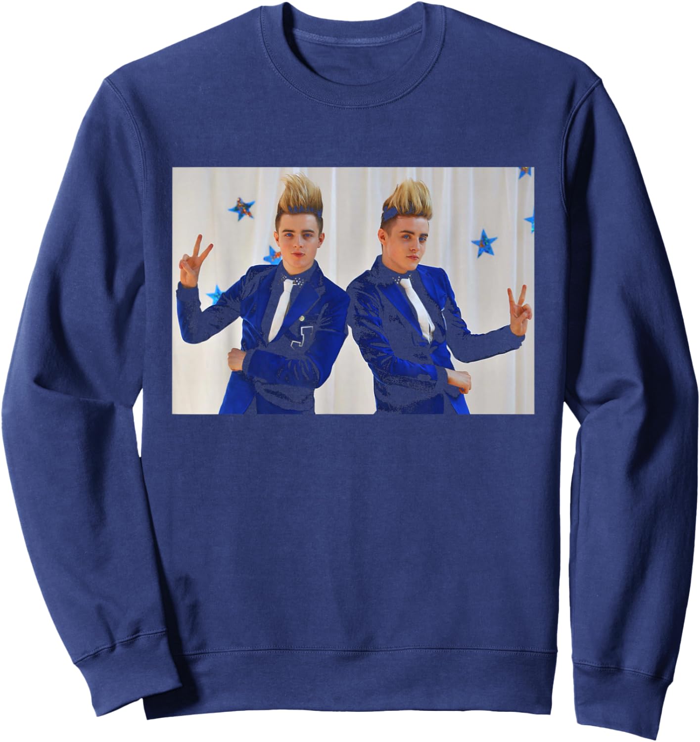 Jedward X Factor Eurovision Pop Duo 2011 Sweatshirt - Sweatshirt | Navy