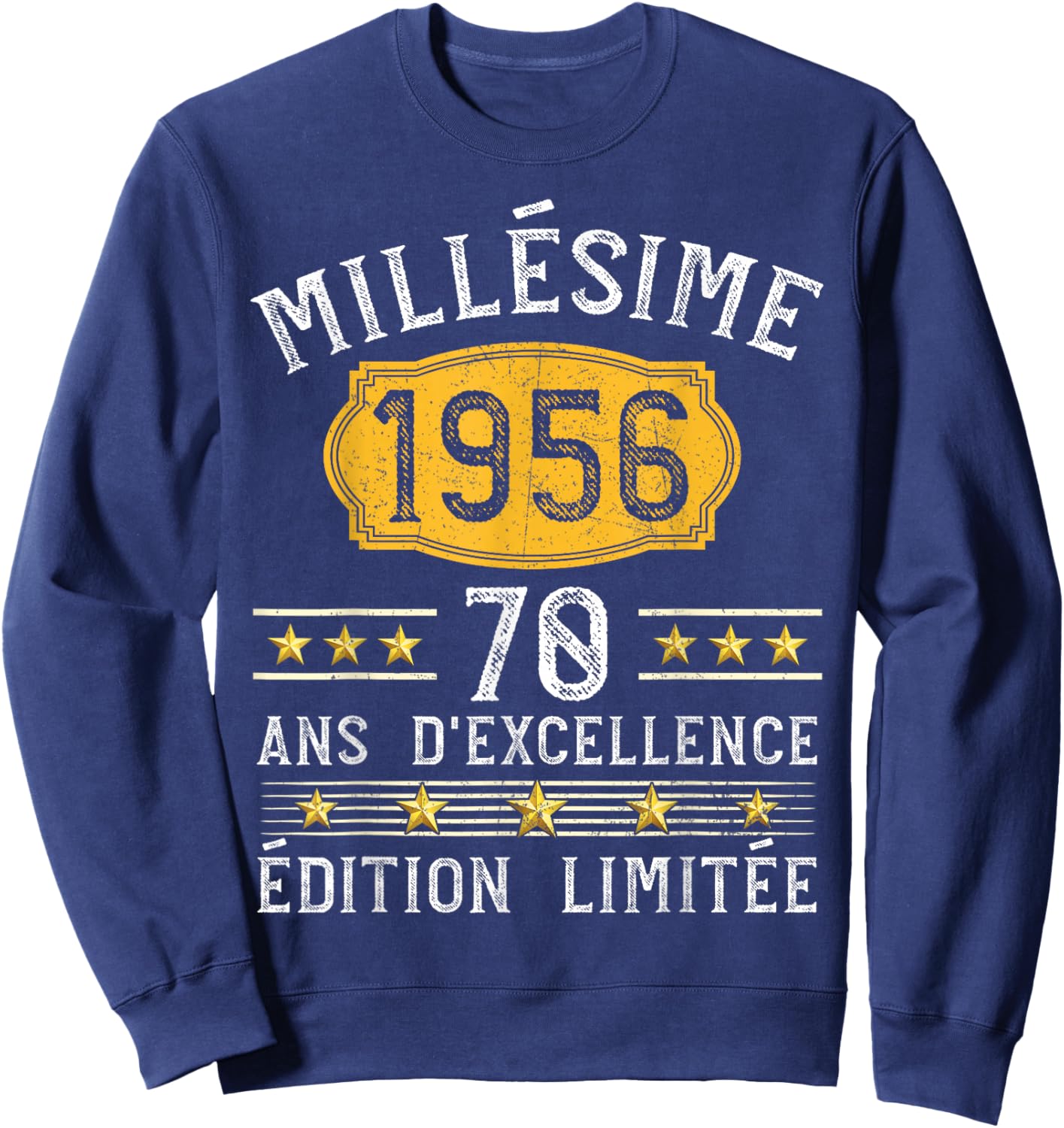 Vintage 1956 Gift 70 Years Man Birthday Humour Sweatshirt - Sweatshirt | Navy