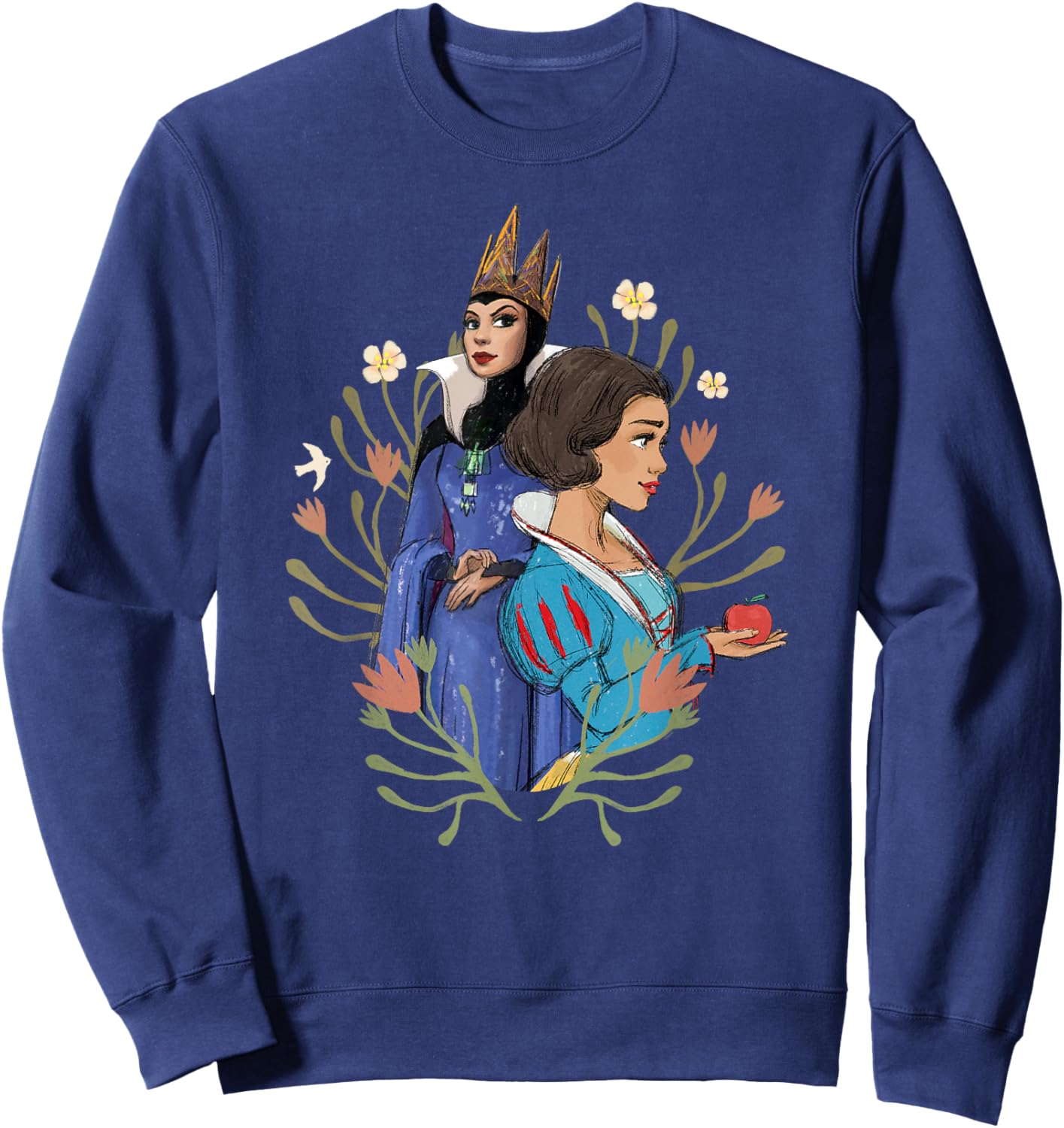Disney Snow White Movie Evil Queen and Snow White with Apple Sweatshirt - Sweatshirt | Navy