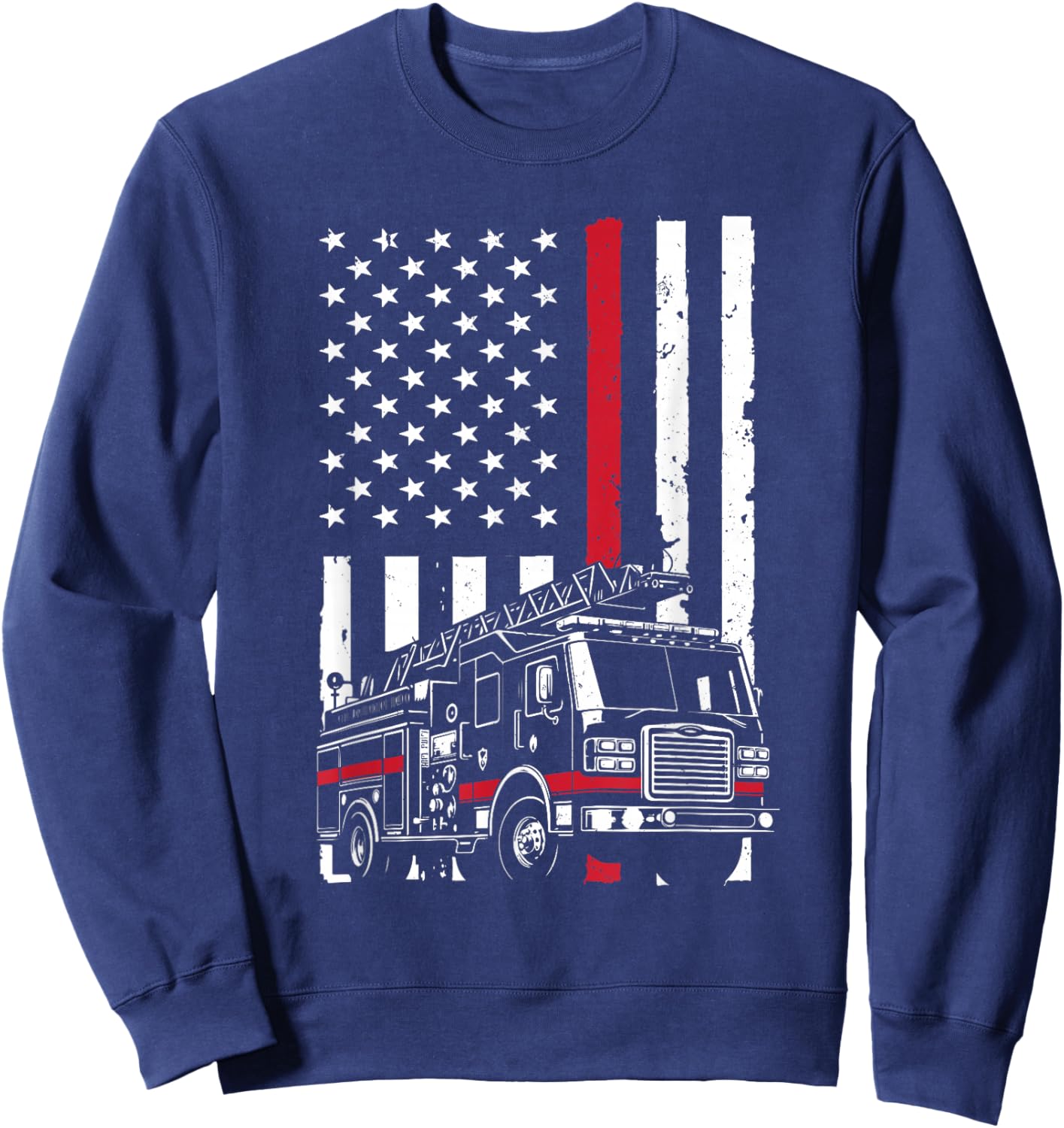 Funny Firefighter Design Women Fireman Firefighter Sweatshirt - Sweatshirt | Navy
