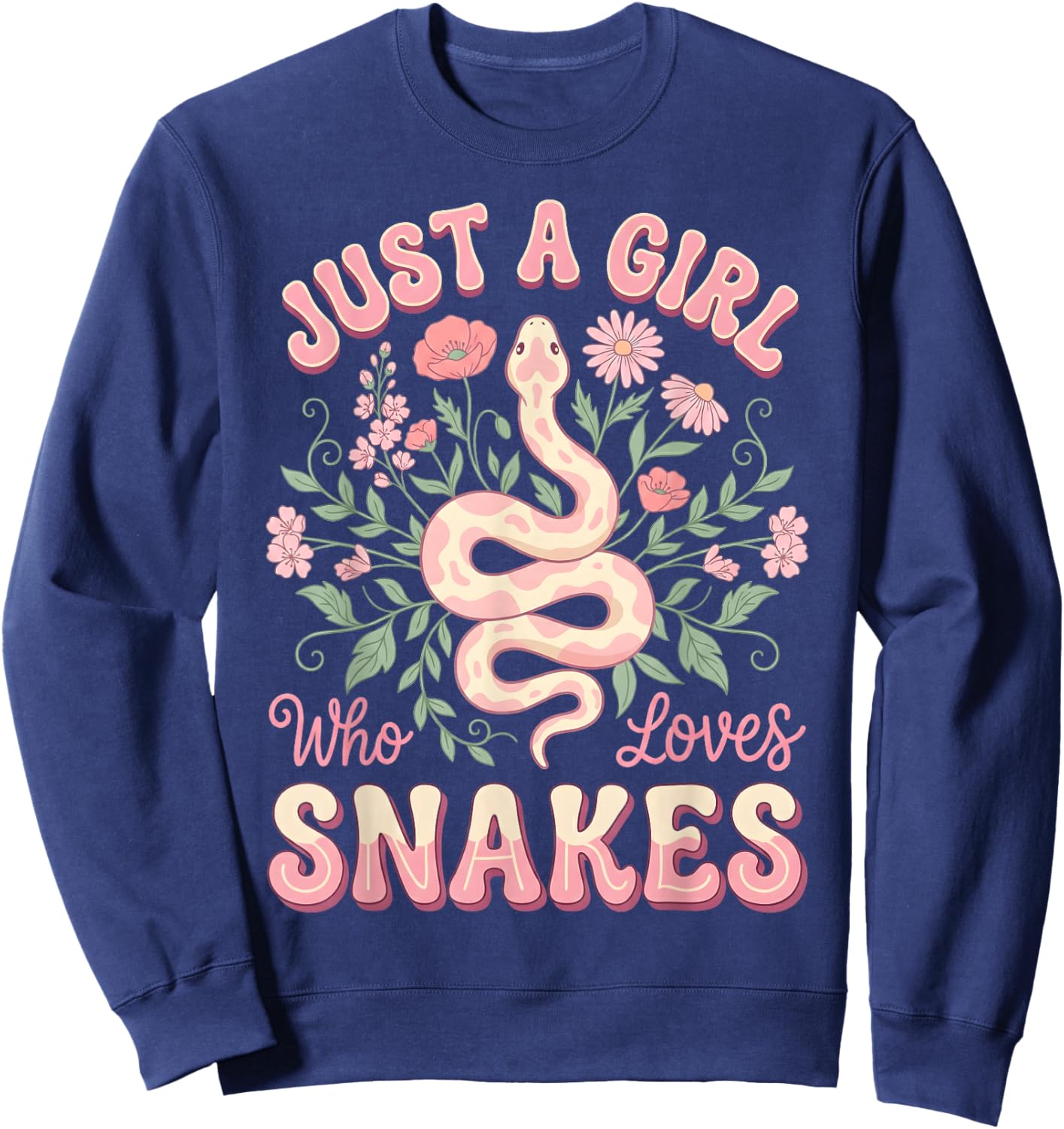Just A Girl Who Loves Snakes Sweatshirt - Sweatshirt | Navy
