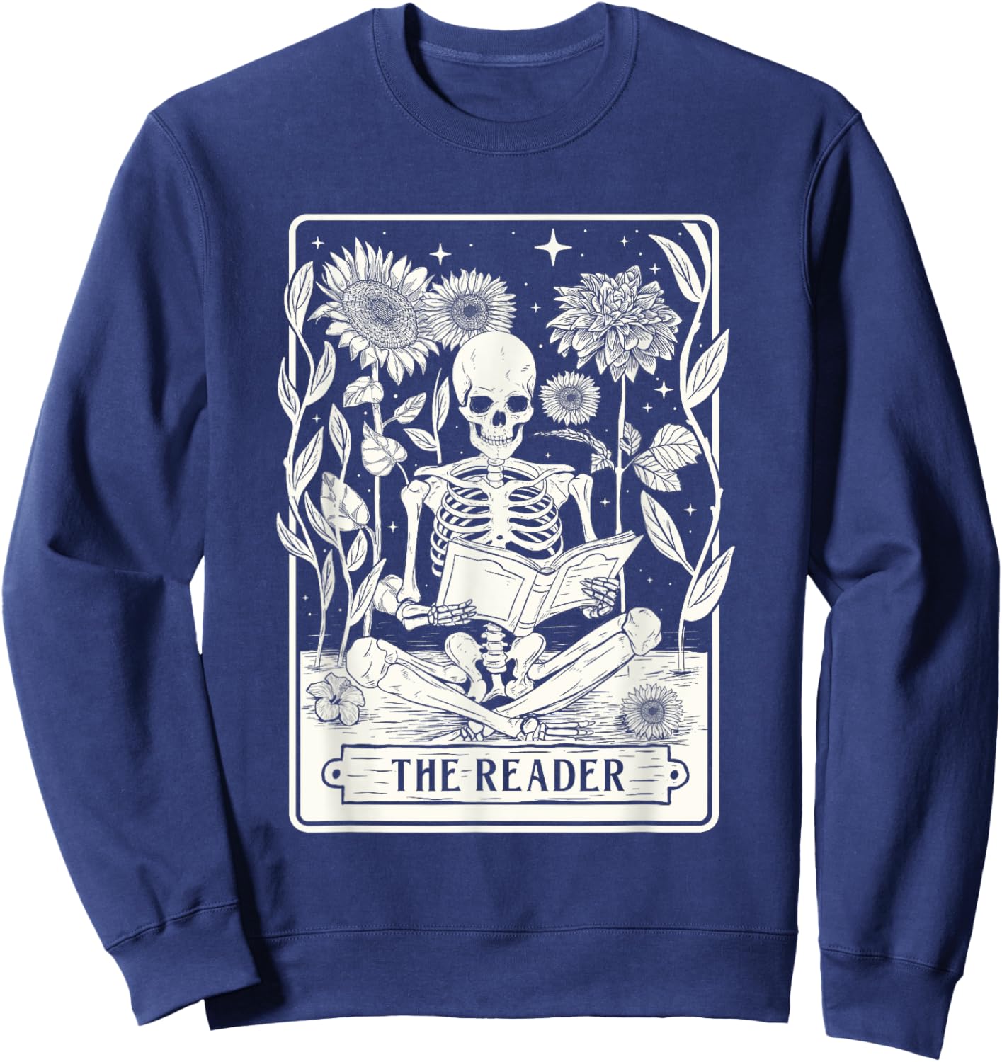 The Reader - Book Lover Reading Bookworm Reader Sweatshirt - Sweatshirt | Navy