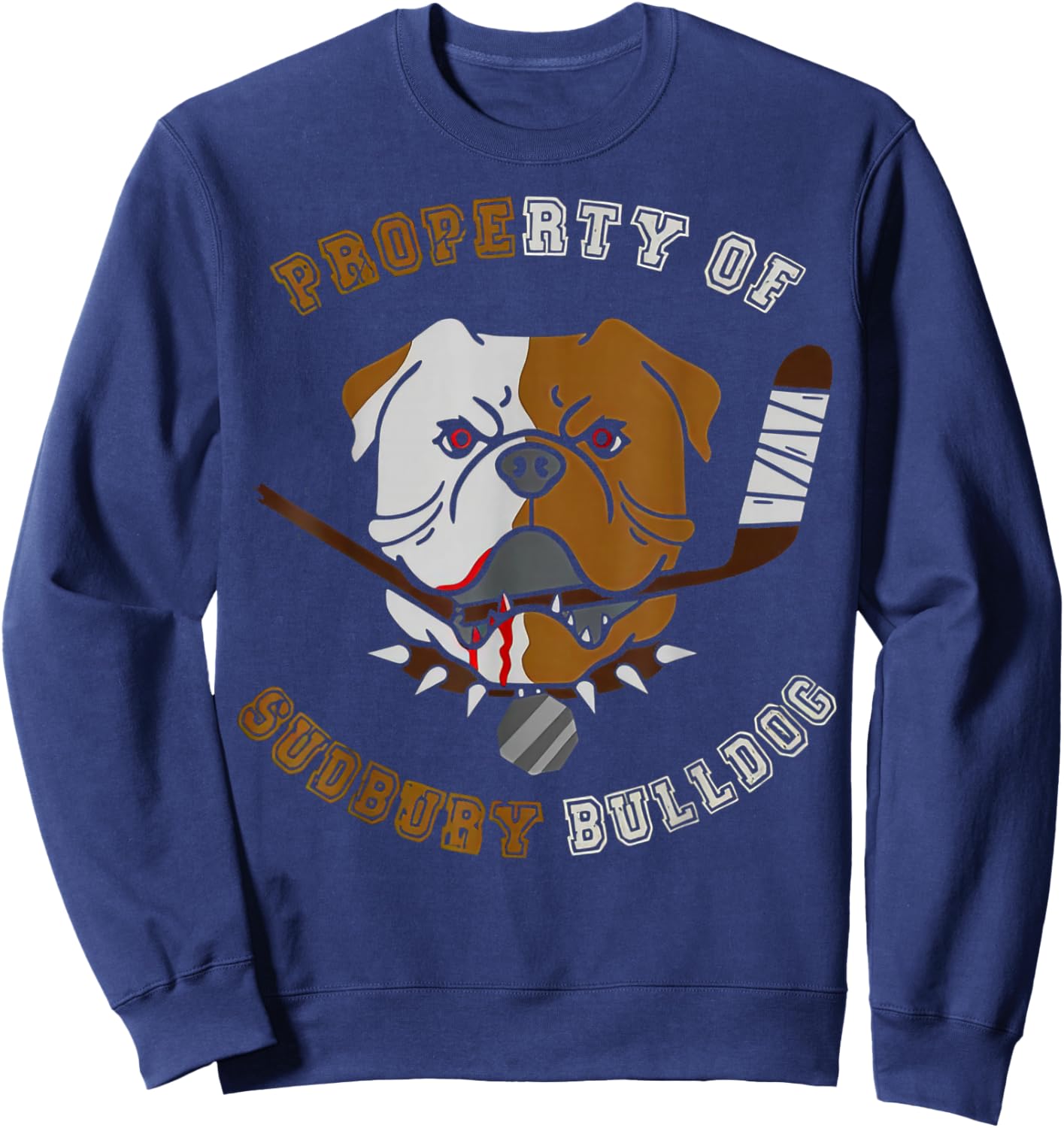 Property of Sudbury Bulldog Hockey Sweatshirt - Sweatshirt | Navy