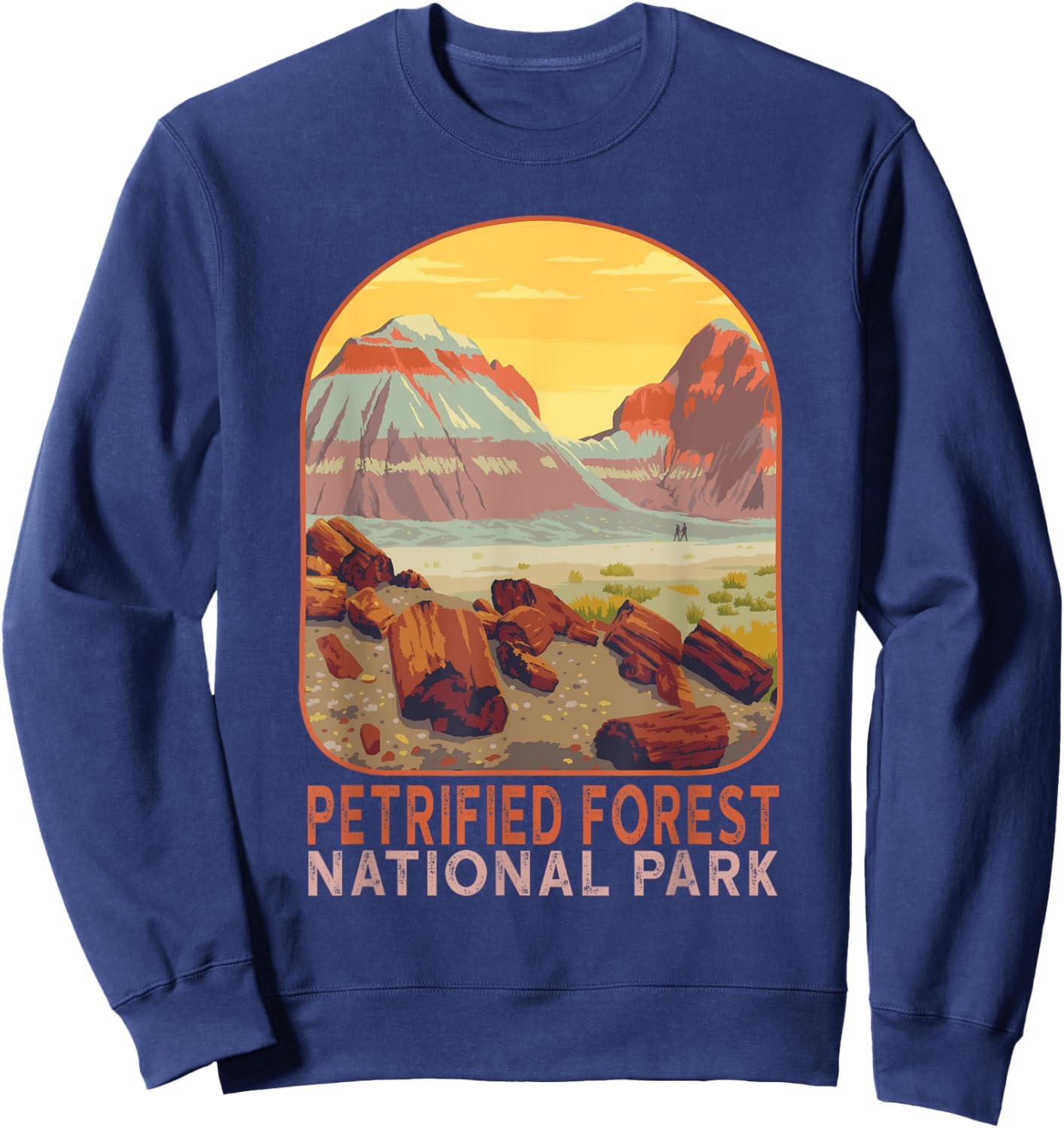 Petrified Forest National Park Arizona Mountain Hiking Sweatshirt - Sweatshirt | Navy