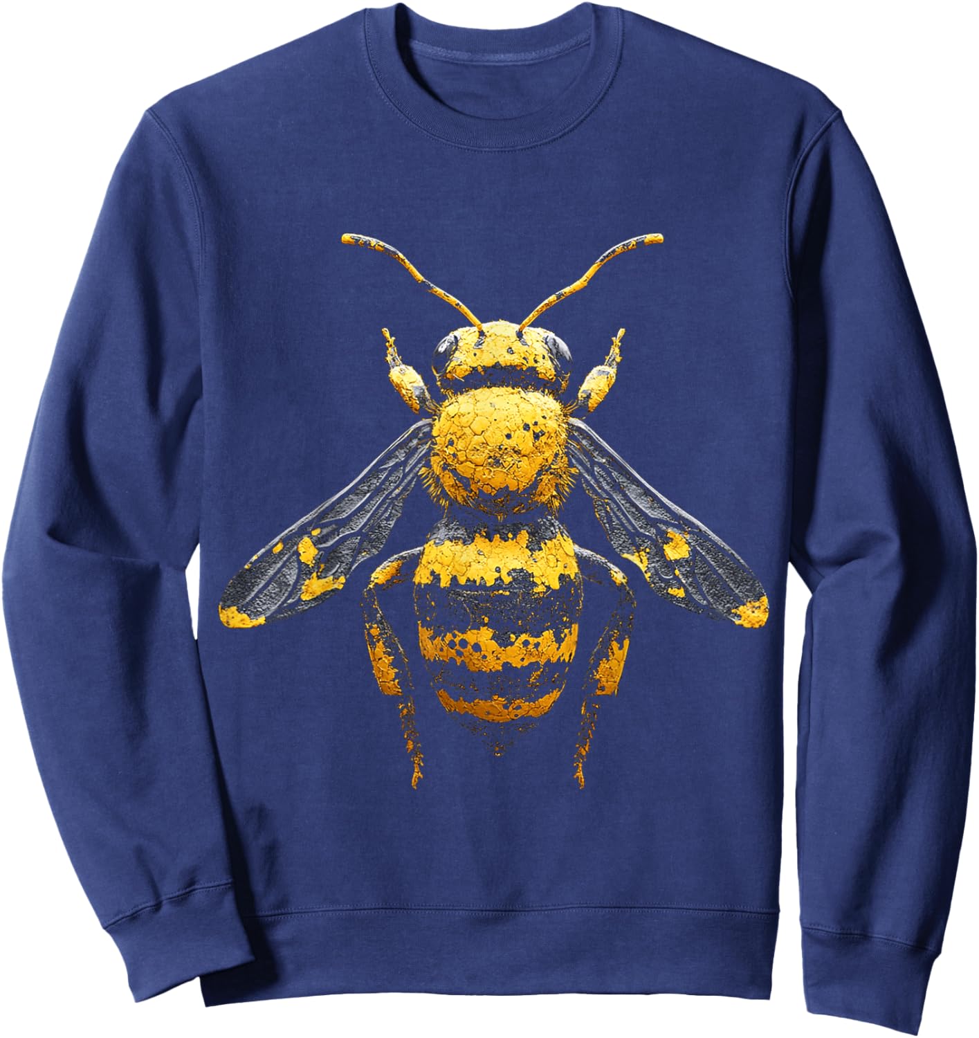 Bee Animal Graphic Artwork Bee Sweatshirt - Sweatshirt | Navy