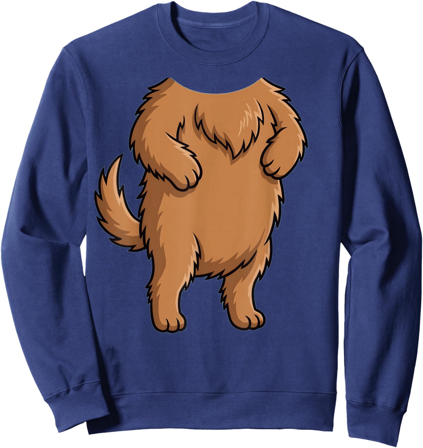 Funny Cute Dog Shirt Body Costume Men Women Kids Puppy Sweatshirt - Sweatshirt | Navy