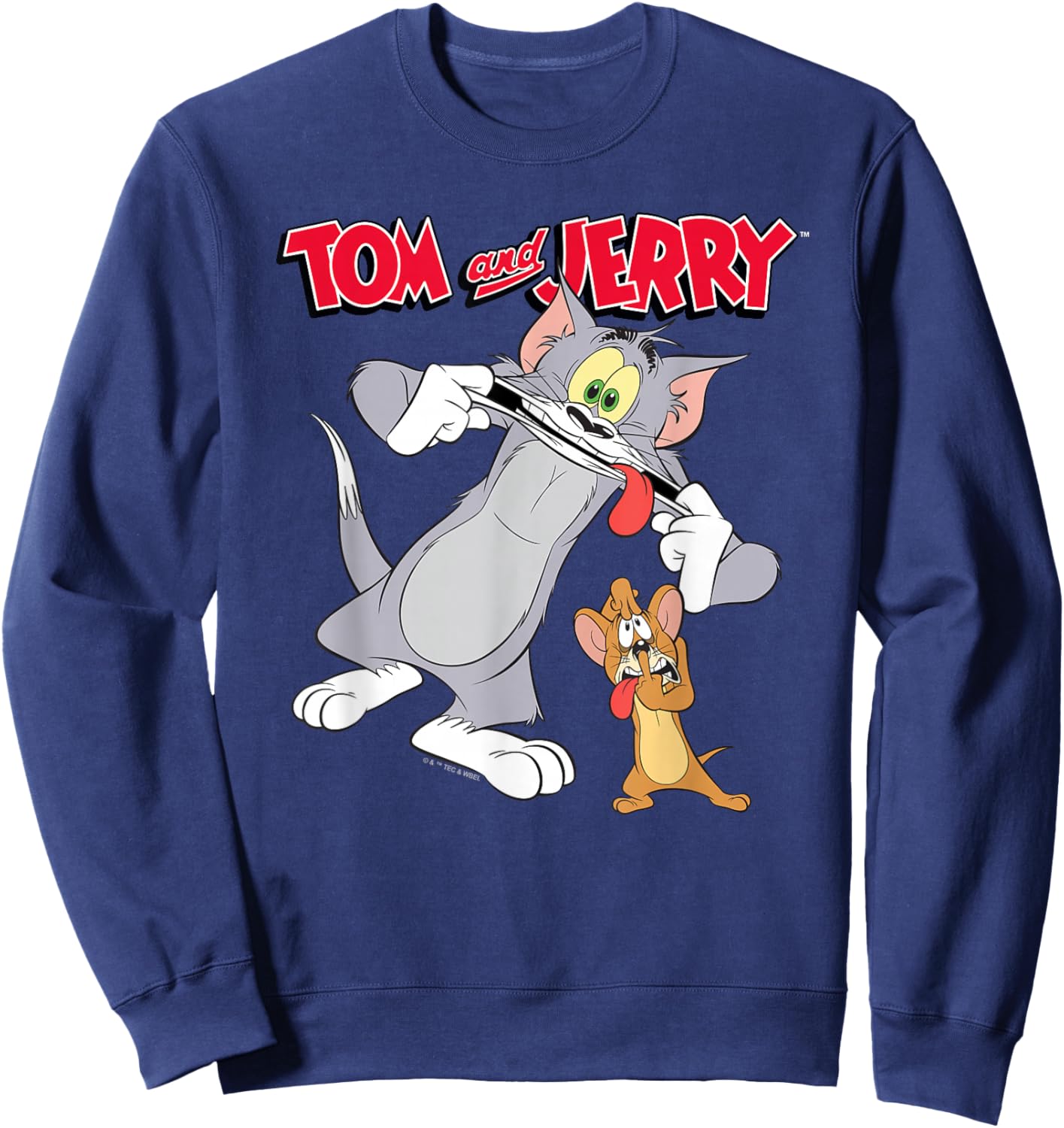Tom and Jerry Silly Faces Sweatshirt - Sweatshirt | Navy