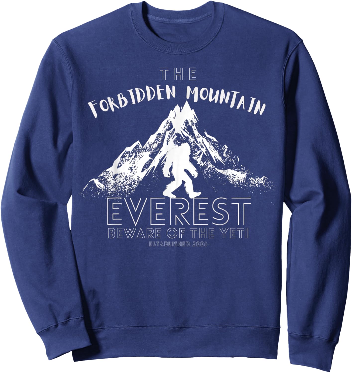 Expedition Everest Yeti Research Animal Theme Park Adventure Sweatshirt - Sweatshirt | Navy