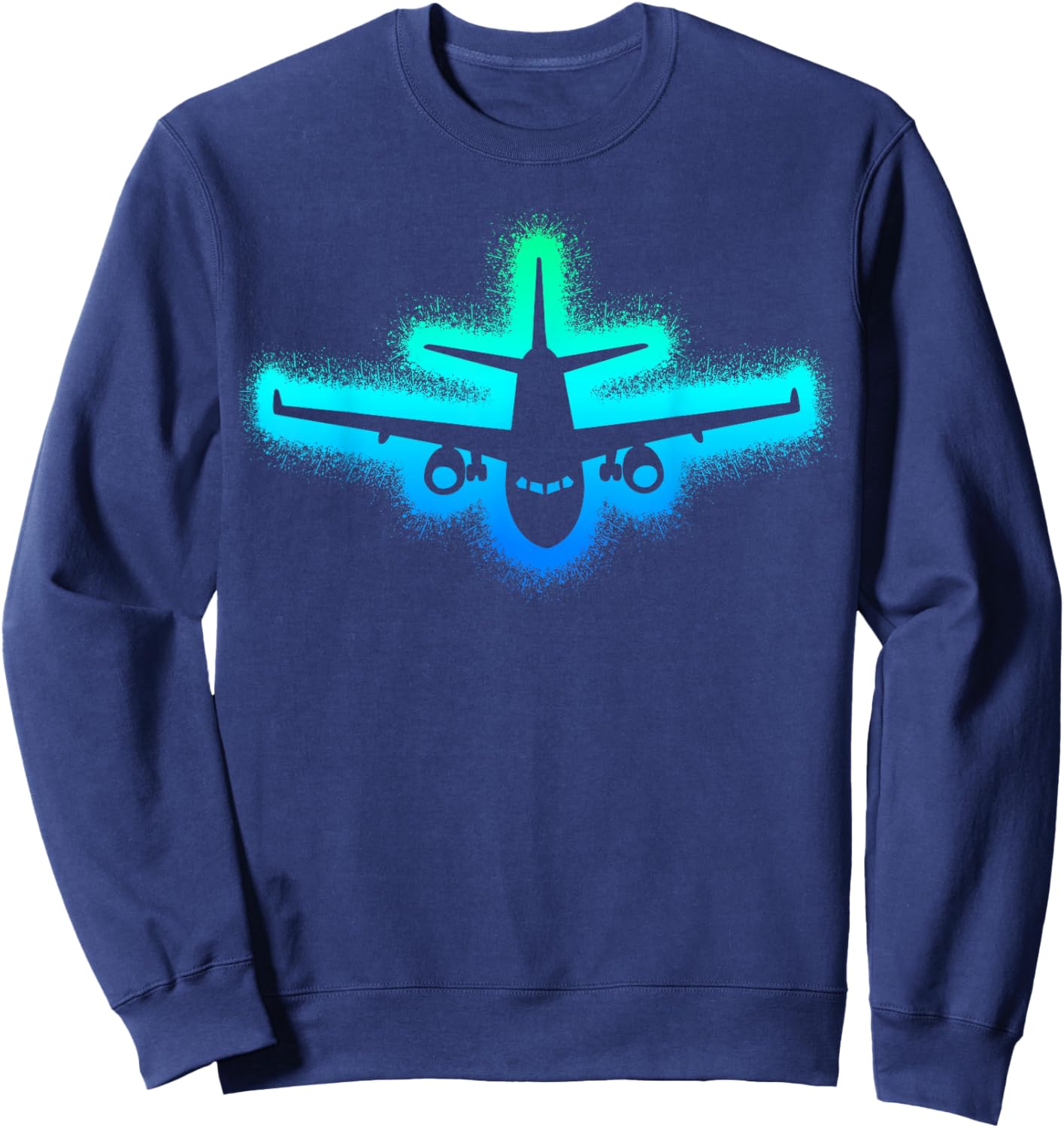 Airplane Aviation Kids Men Pilot Boys Sweatshirt - Sweatshirt | Navy