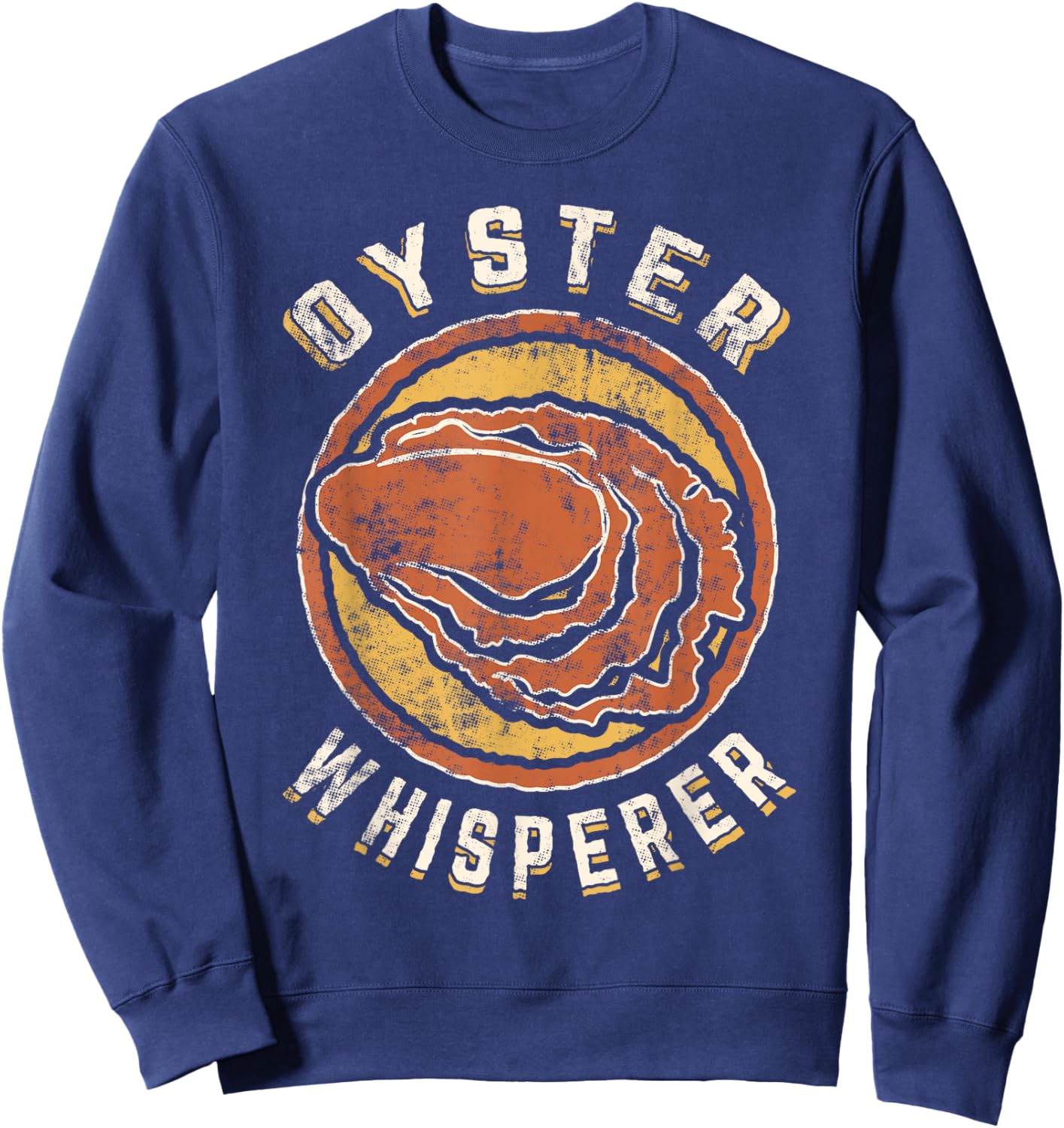 Oyster Whisperer Vintage Classic Retro Animal Love Sweatshirt - Sweatshirt | Navy